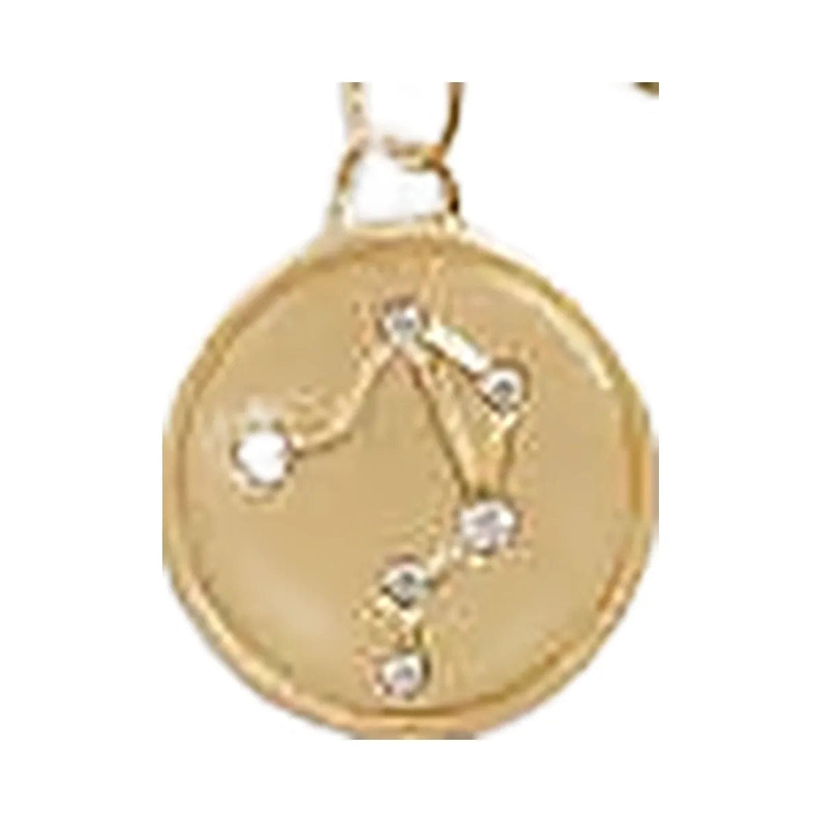 Coach Libra Coin Pendant Necklace Gold