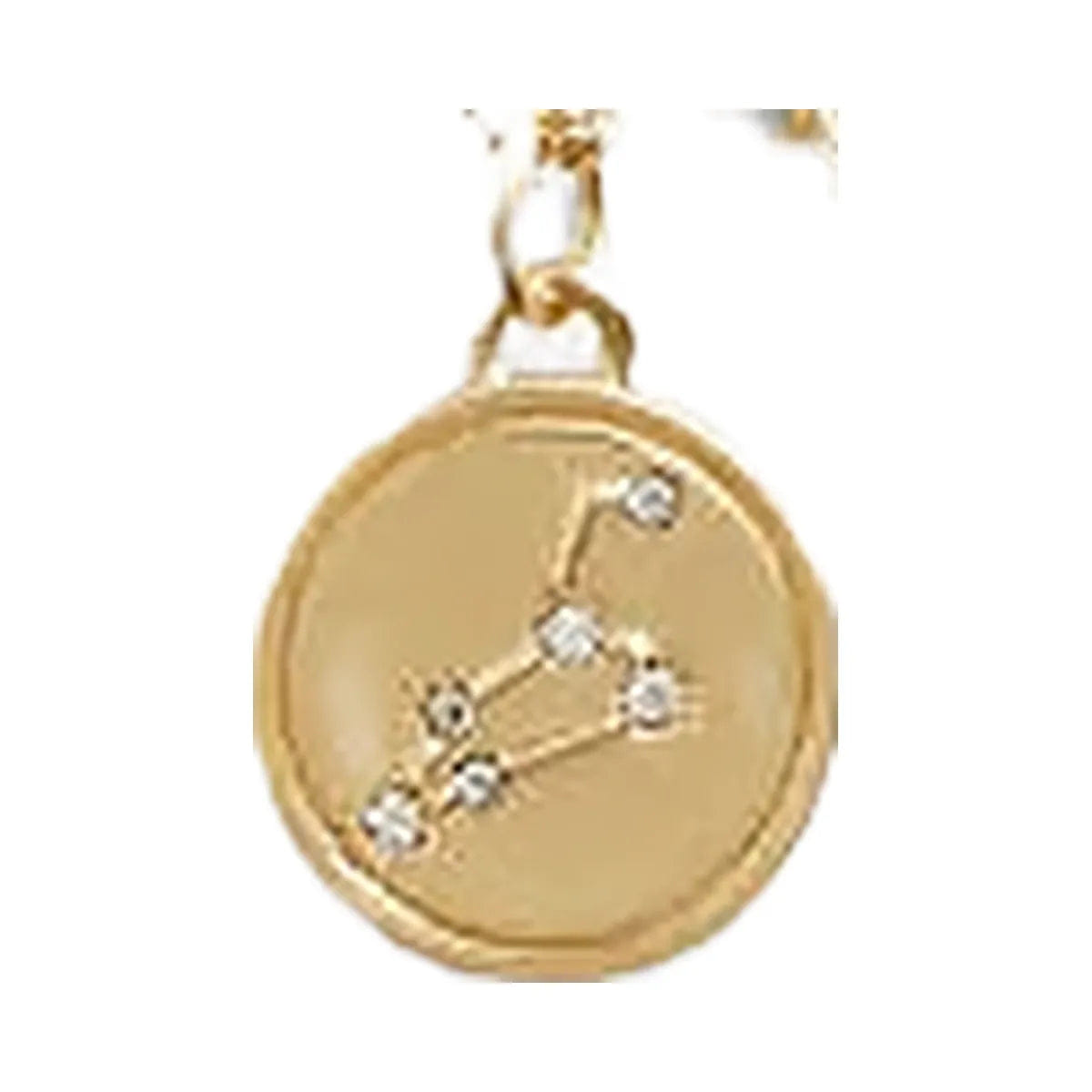 Coach Leo Coin Pendant Necklace Gold