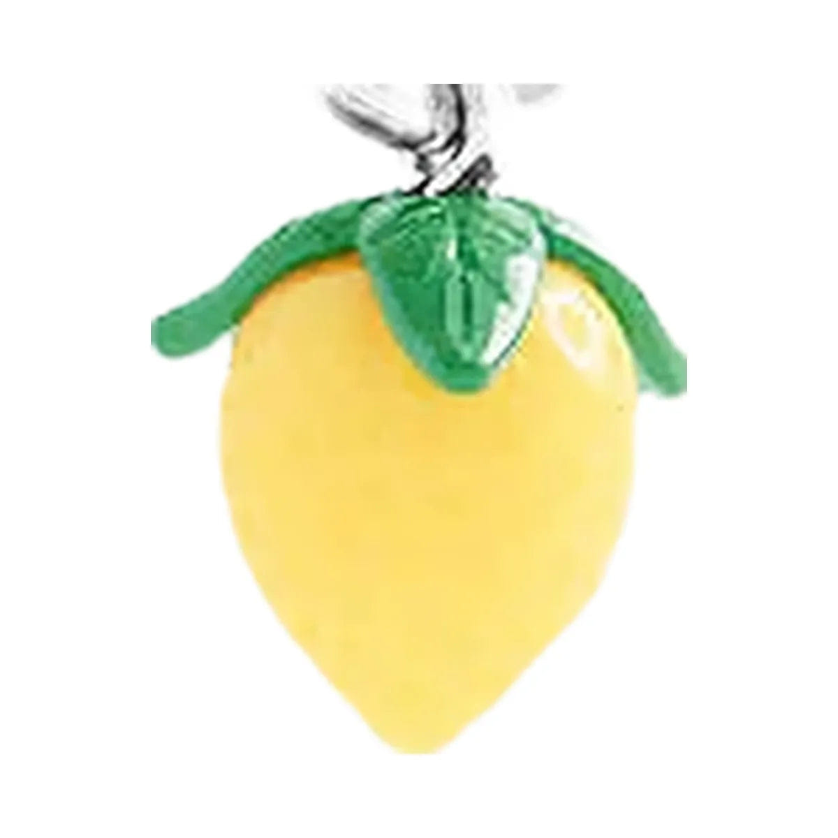 Coach Lemon Huggie Earrings Silver - Yellow