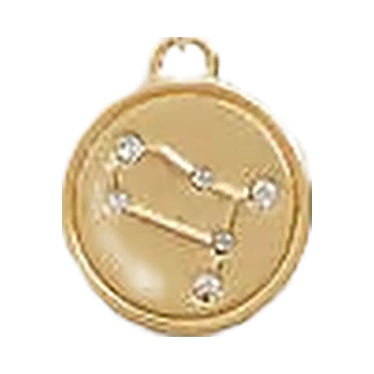Coach Gemini Coin Pendant Necklace Gold