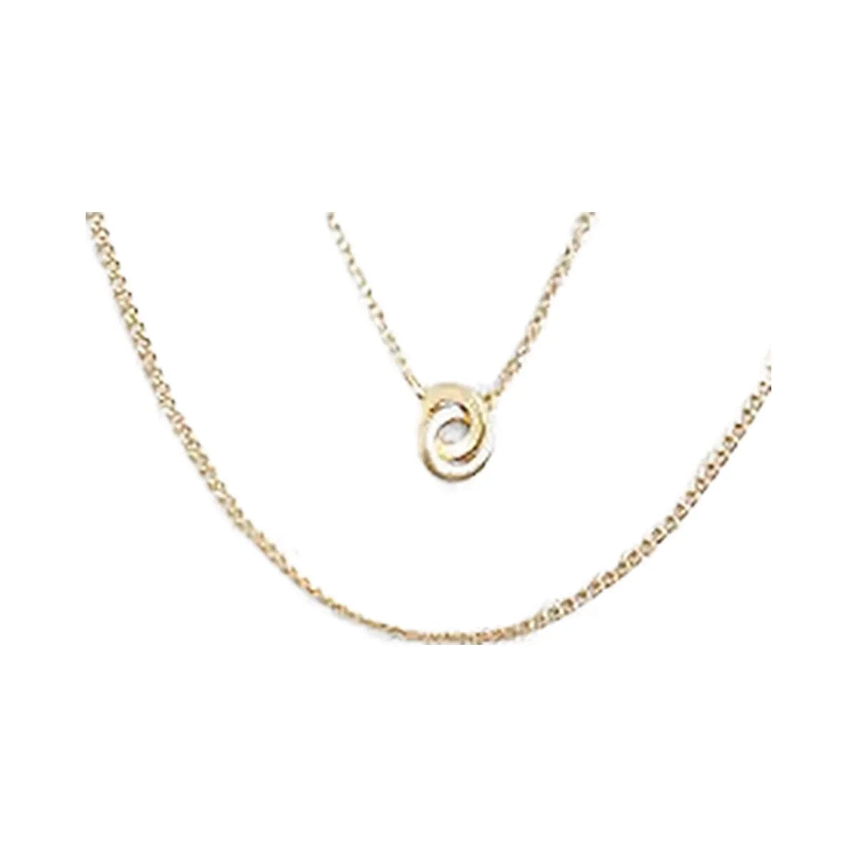 Coach Delicate Interlocking Layered Necklace Gold