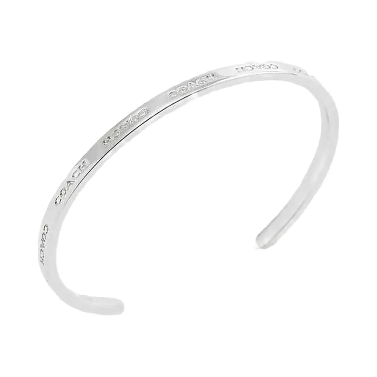 Coach Coach Thin Cuff Bracelet Silver