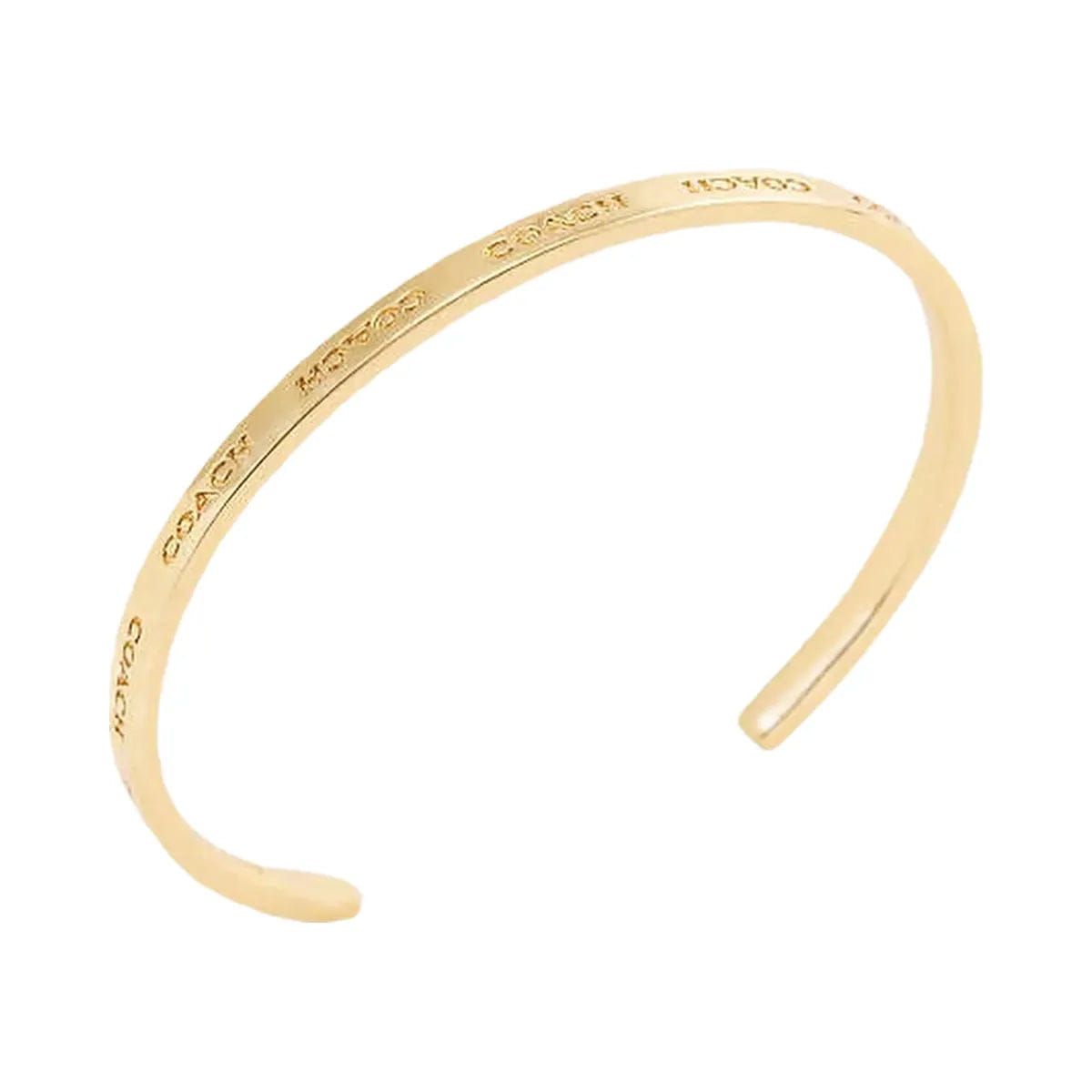 Coach Coach Thin Cuff Bracelet Gold