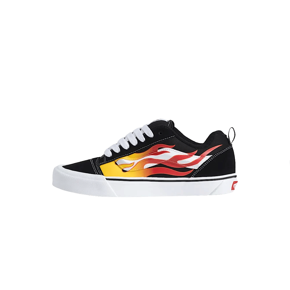 Vans Knu Skool Shoe Black And Red