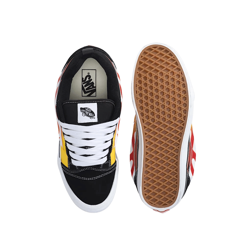 Vans Knu Skool Shoe Black And Red