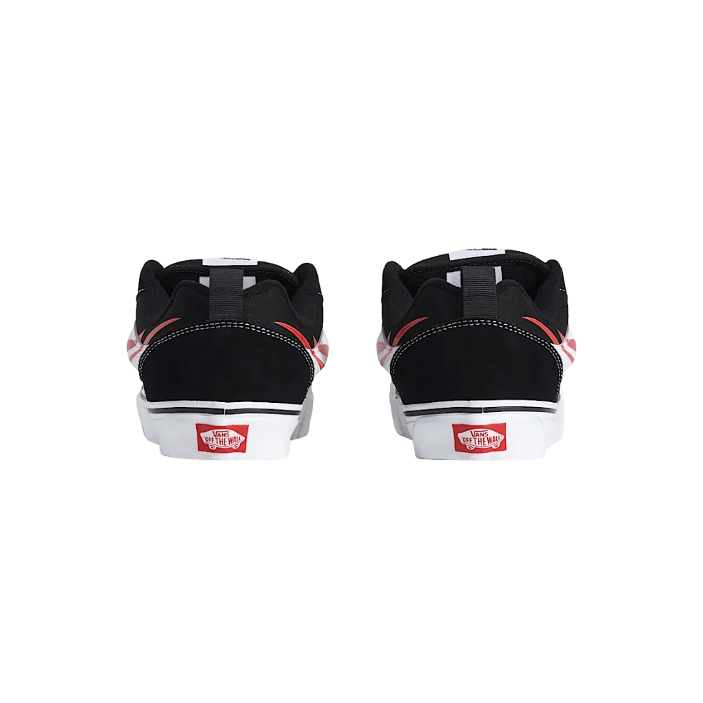 Vans Knu Skool Shoe Black And Red