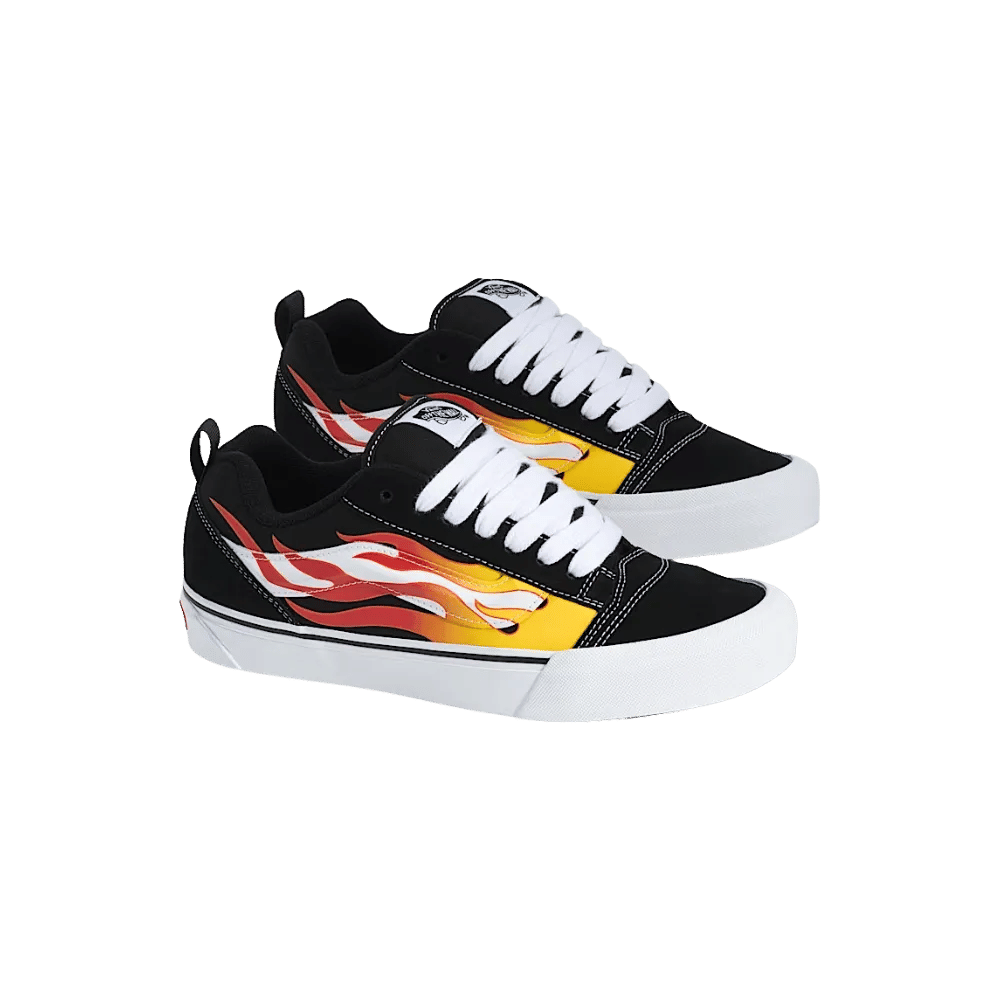 Vans Knu Skool Shoe Black And Red