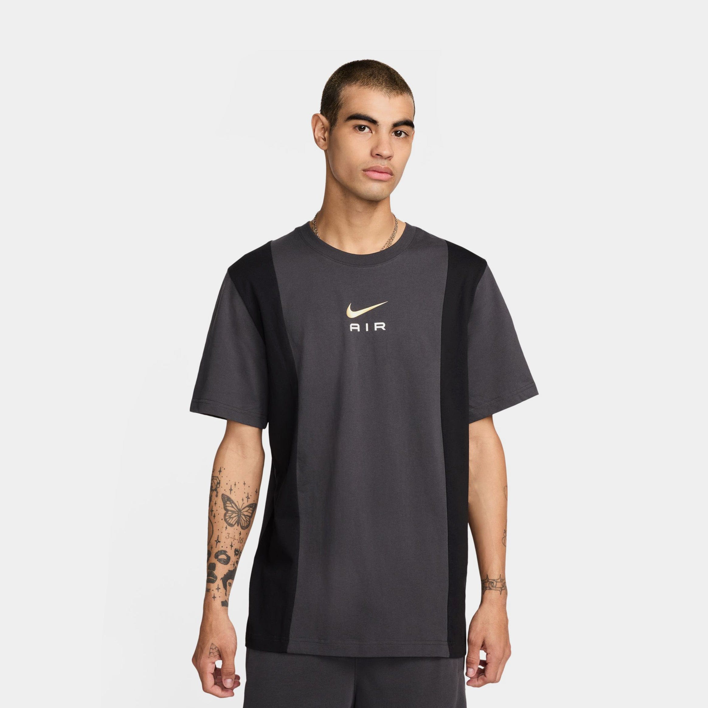 Nike Air Fit Mens Short Sleeve Shirt (Black/Grey)