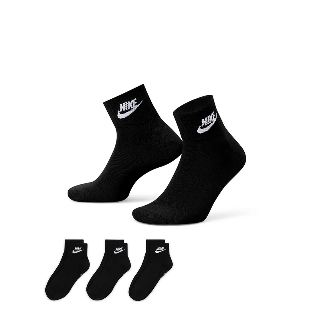 Nike EVERYDAY ESSENTIAL ANKLE SOCKS BLACK (3 PAIRS)
