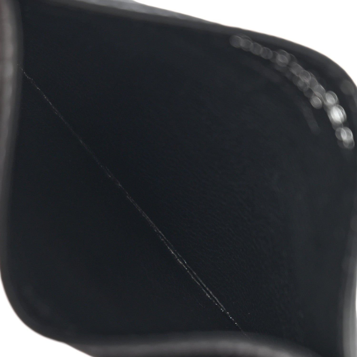 Saint Laurent Grain De Poudre Matelasse Chevron Monogram Credit Card Case Black