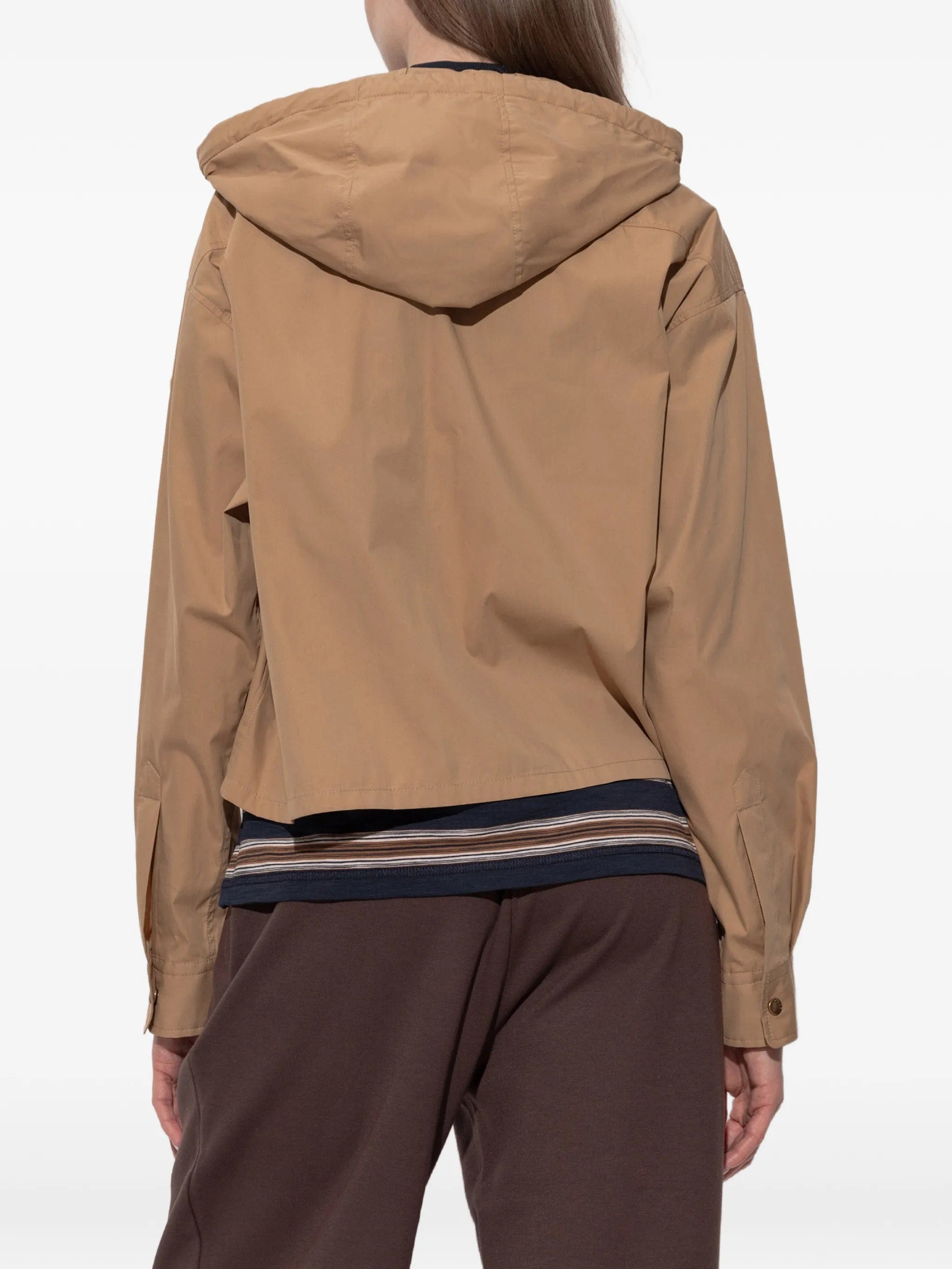 Moncler hooded cropped jacket