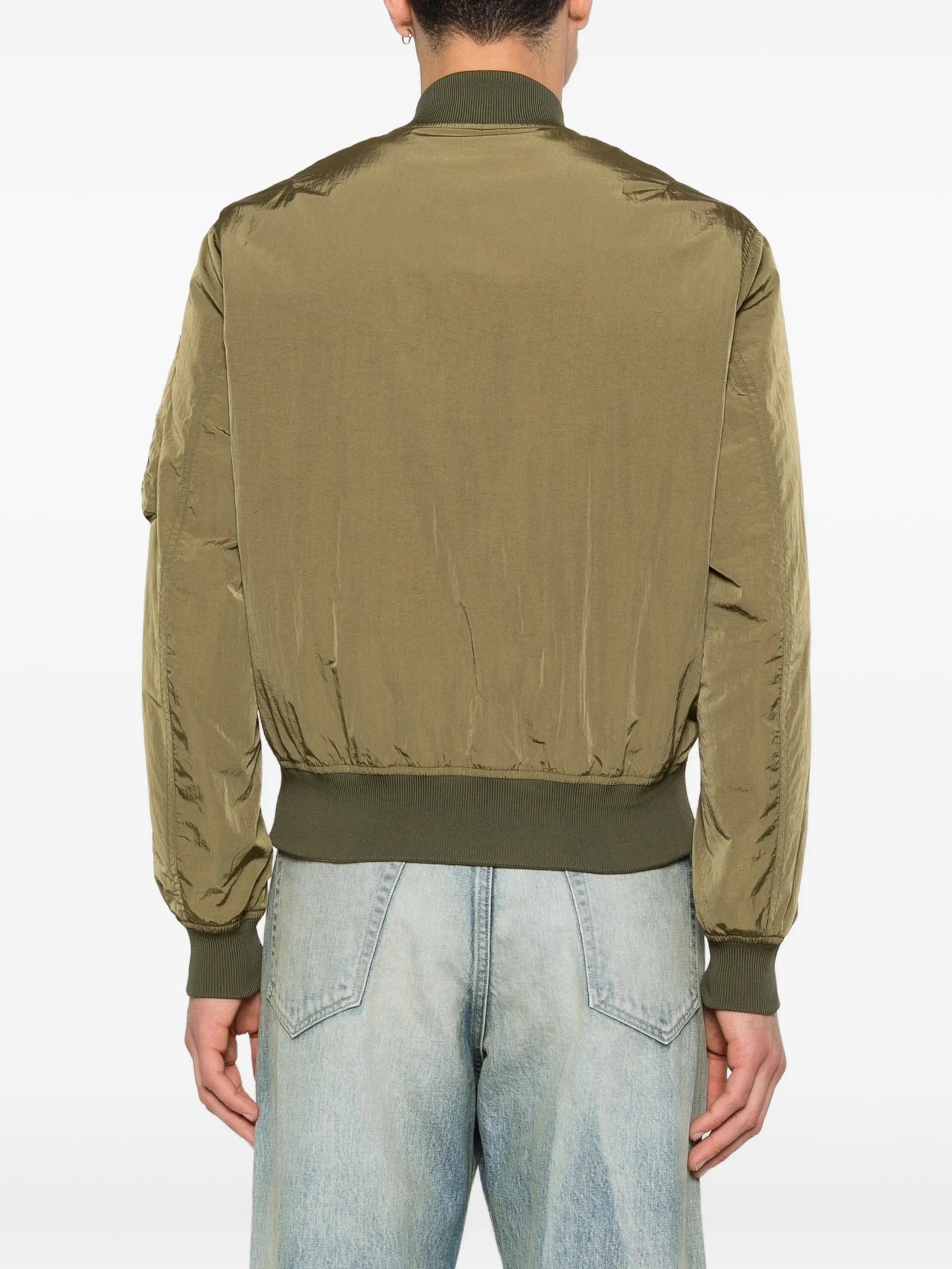 Moncler reversible logo - patch bomber jacket