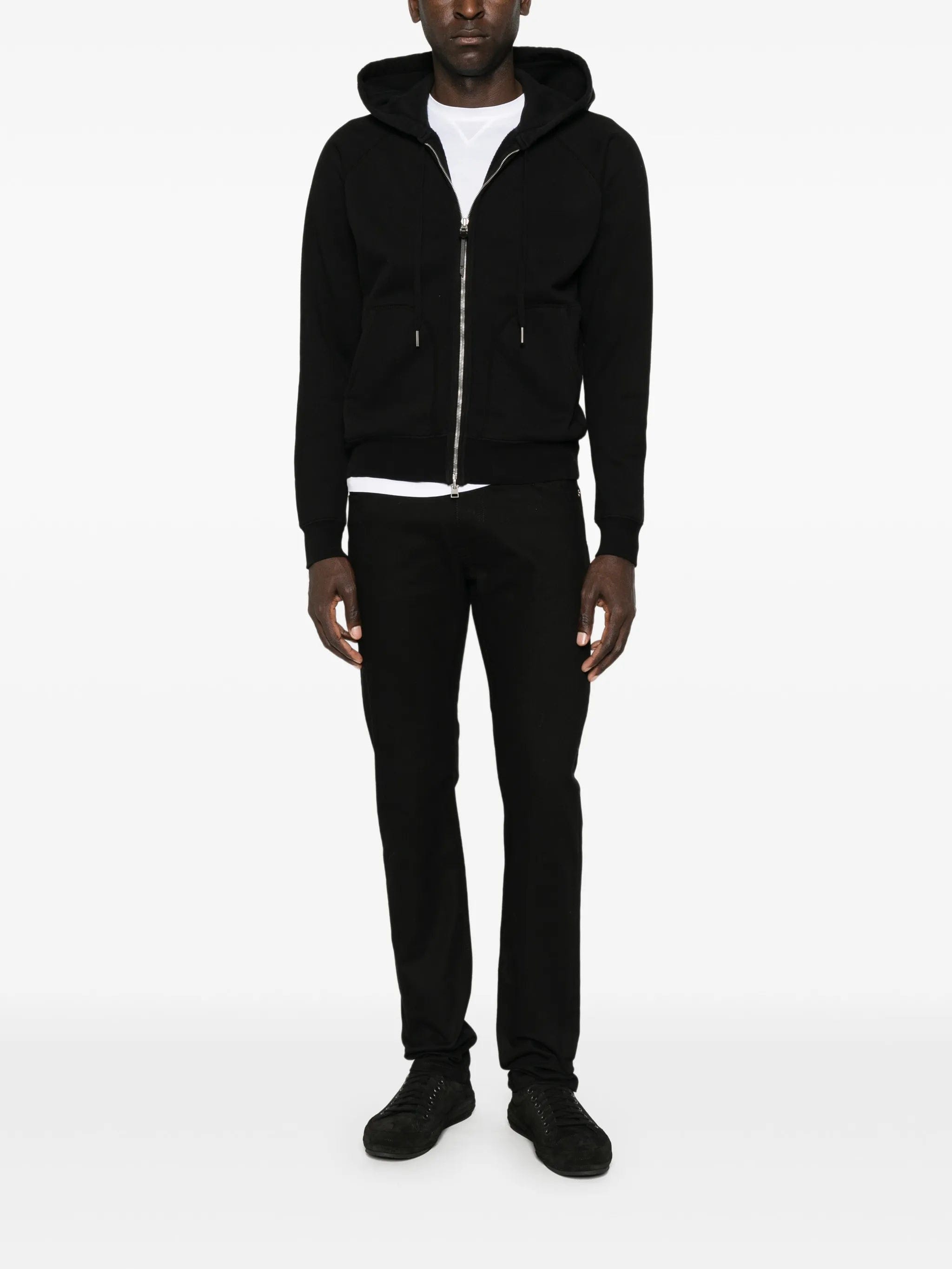 TOM FORD zip - fastening drawstring hoodie
