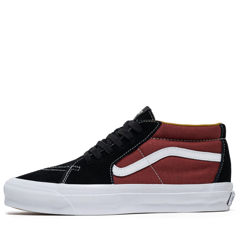 Vans Sk8 - Mid Reissue 83 LX - Black/Russet Maroon