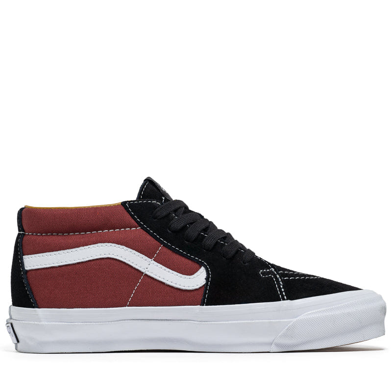 Vans Sk8 - Mid Reissue 83 LX - Black/Russet Maroon