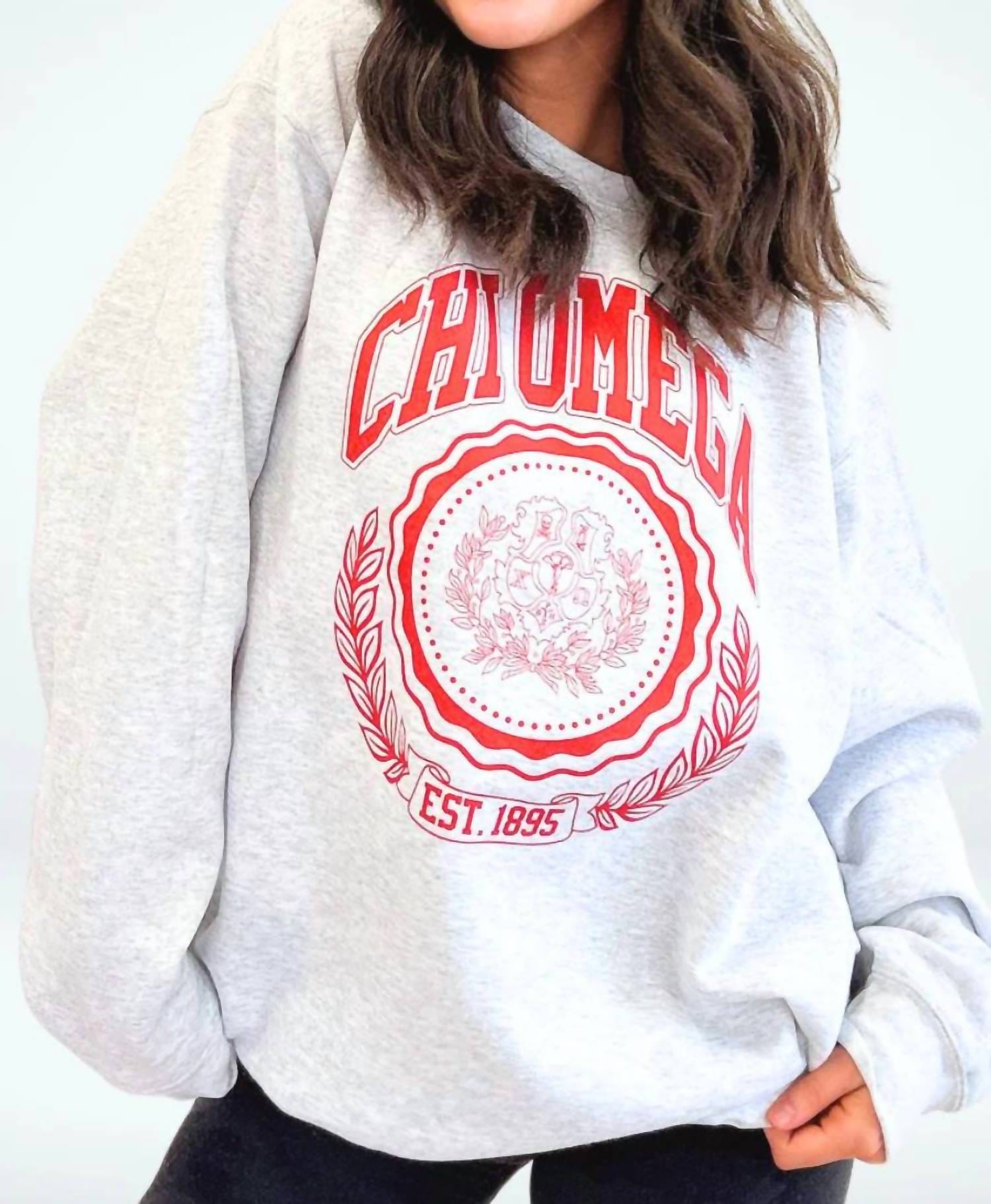 Omega Ivy League Sweatshirt In Chi Omega