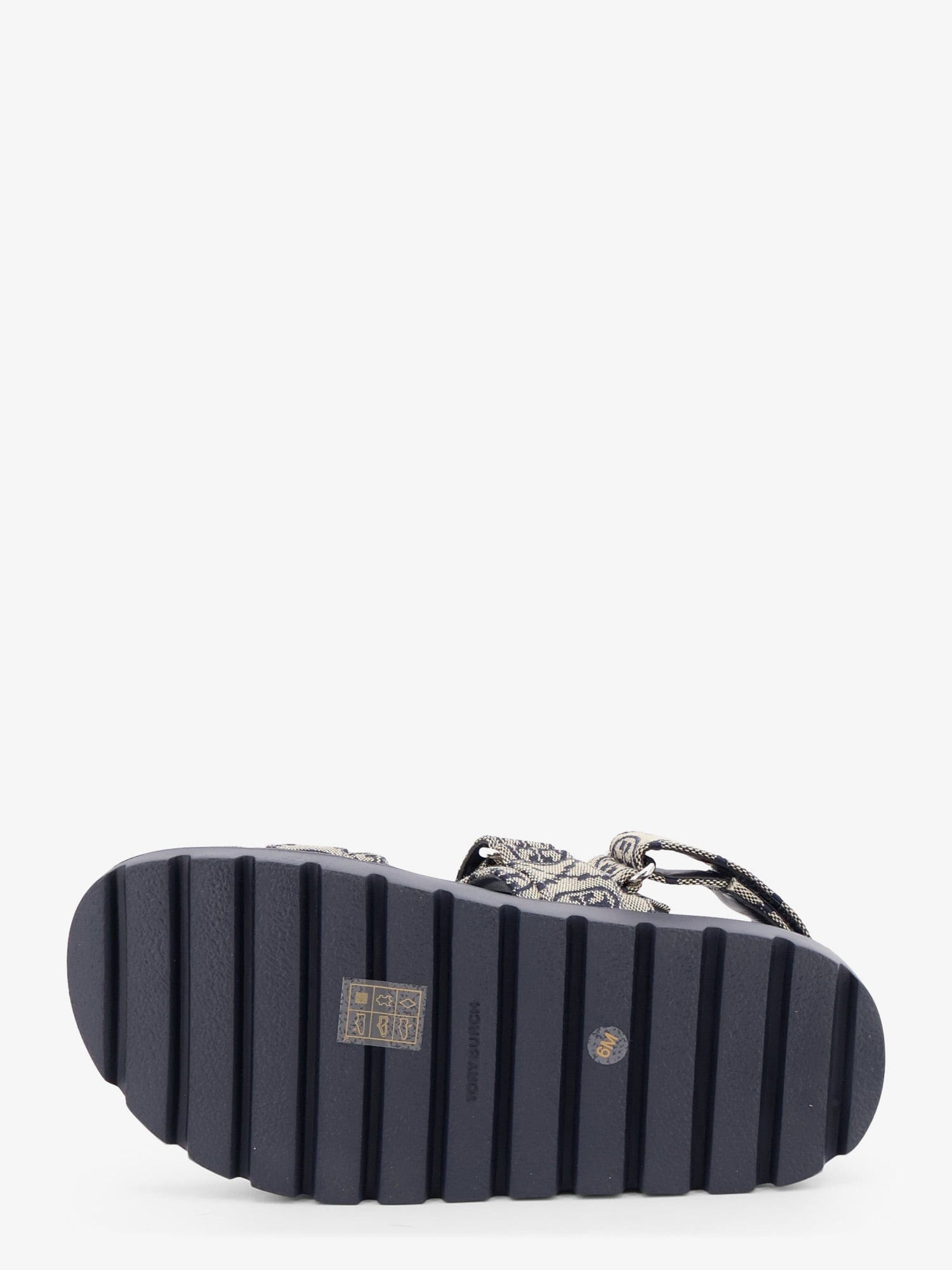 Tory Burch T Mono Perfect Monogram fabric sandals