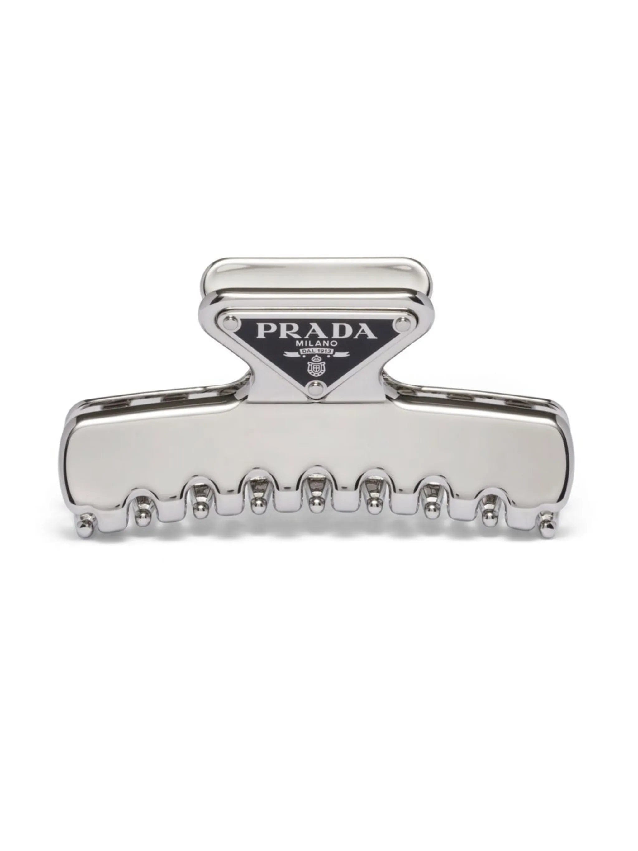 Prada triangle - logo claw clip