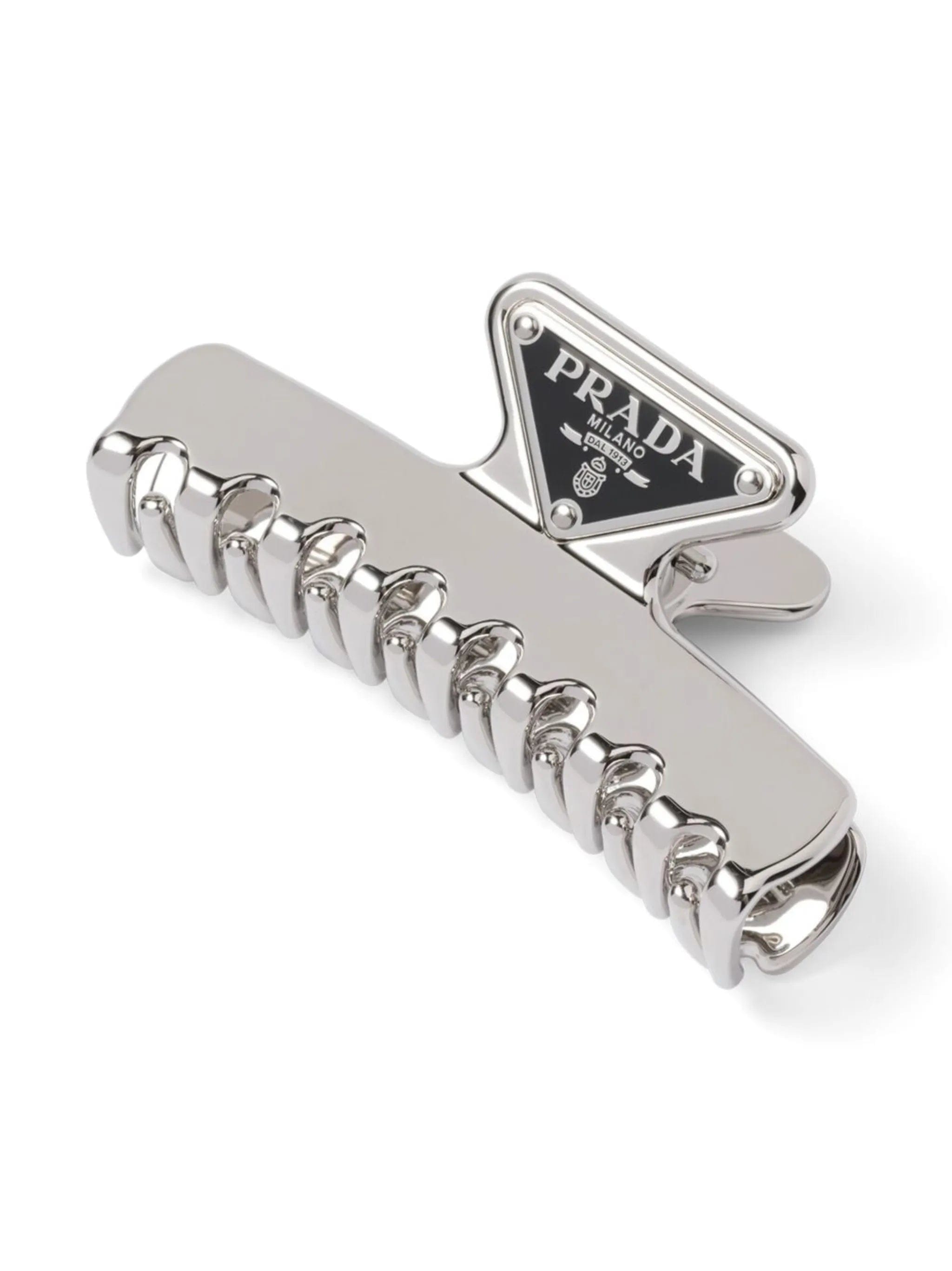 Prada triangle - logo claw clip
