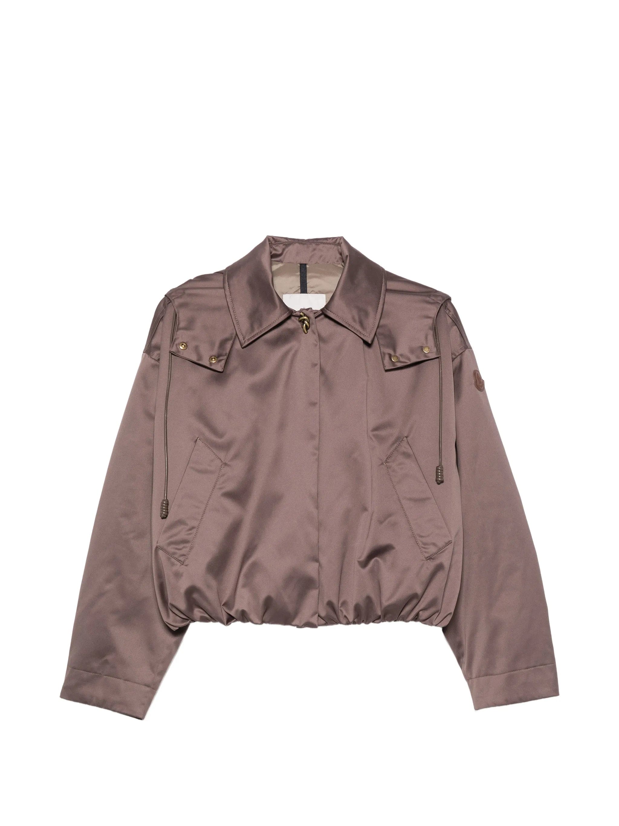 Moncler hooded satin jacket