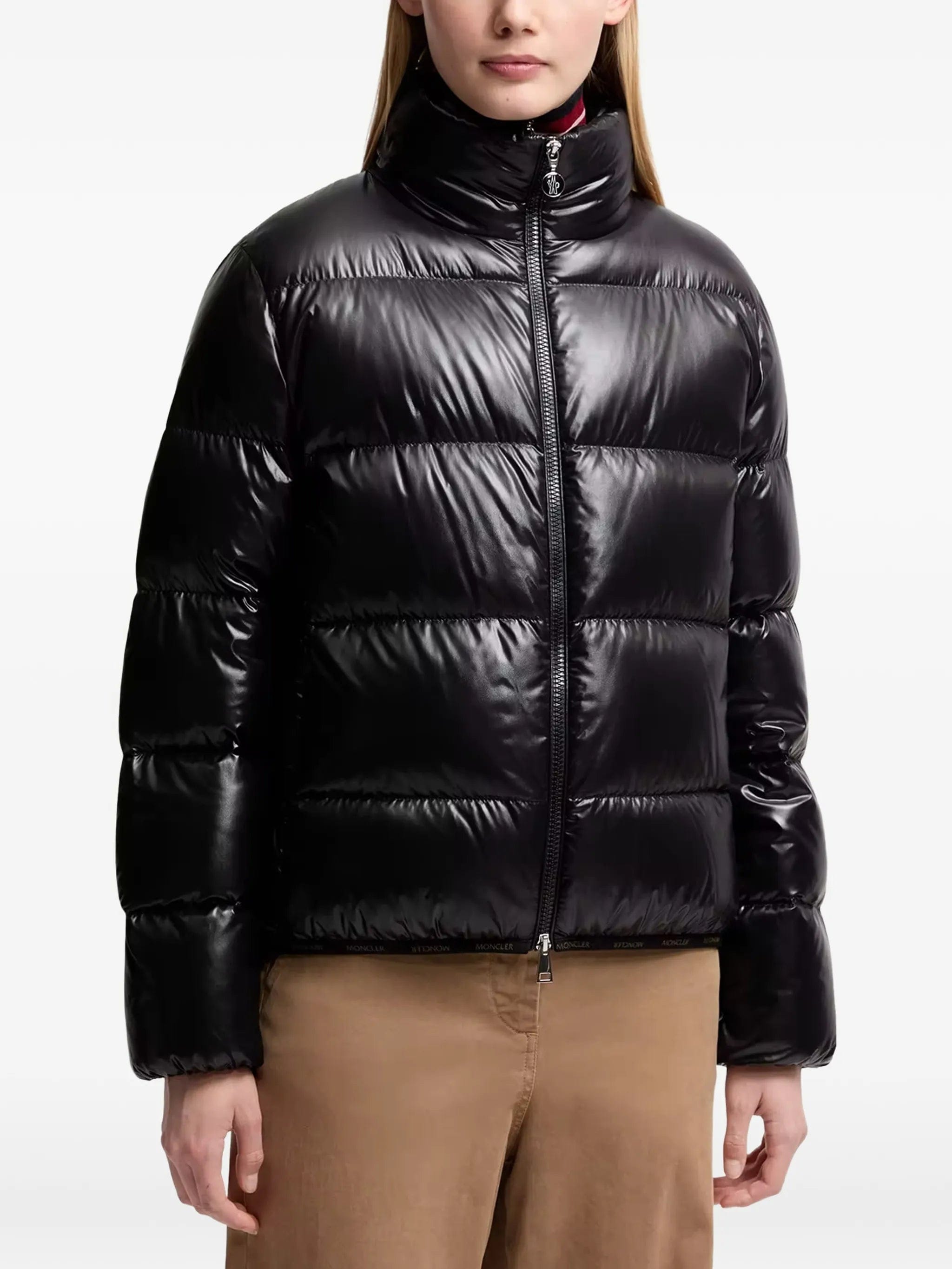 Moncler Abbadia quilted logo - patch jacket