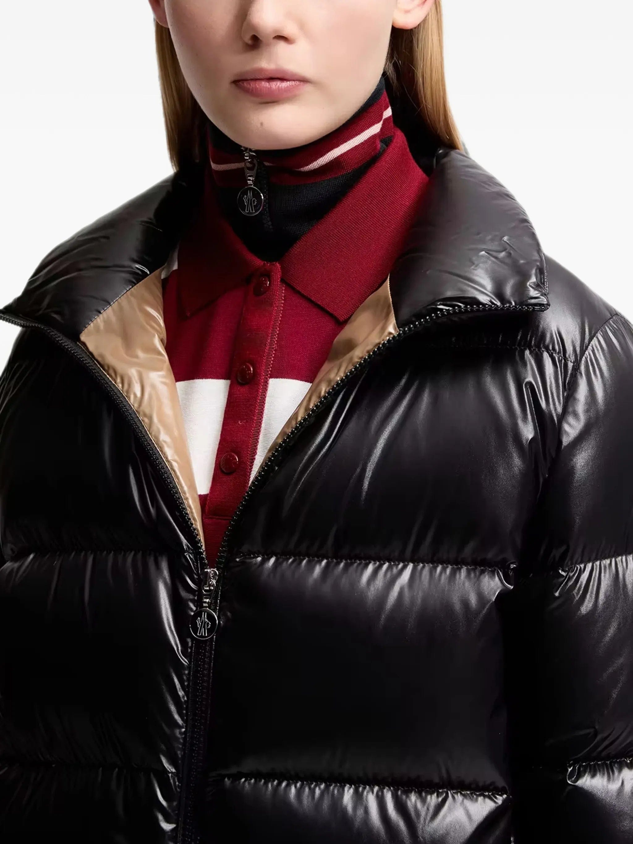 Moncler Abbadia quilted logo - patch jacket