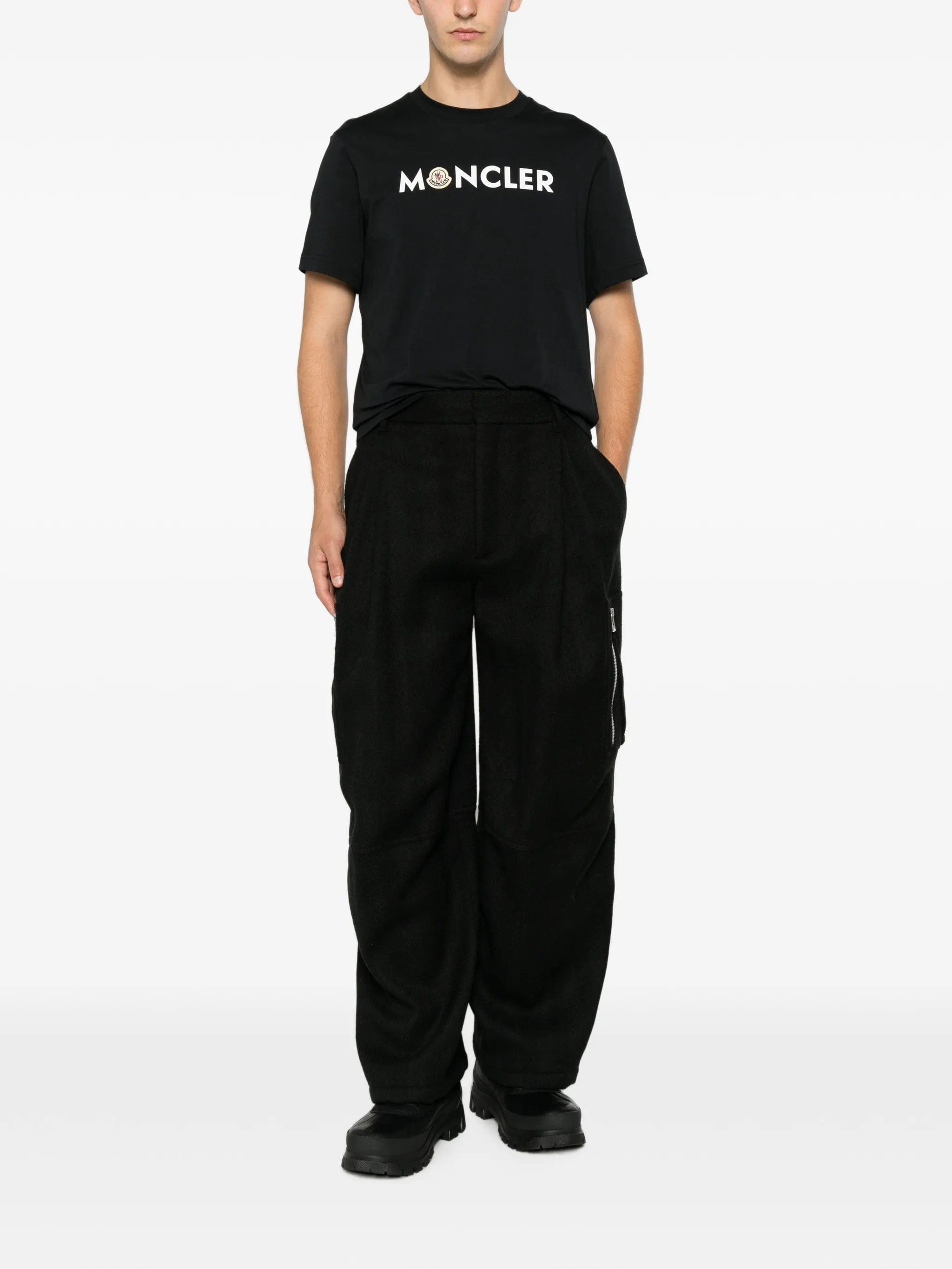 Moncler logo - print cotton T - shirt