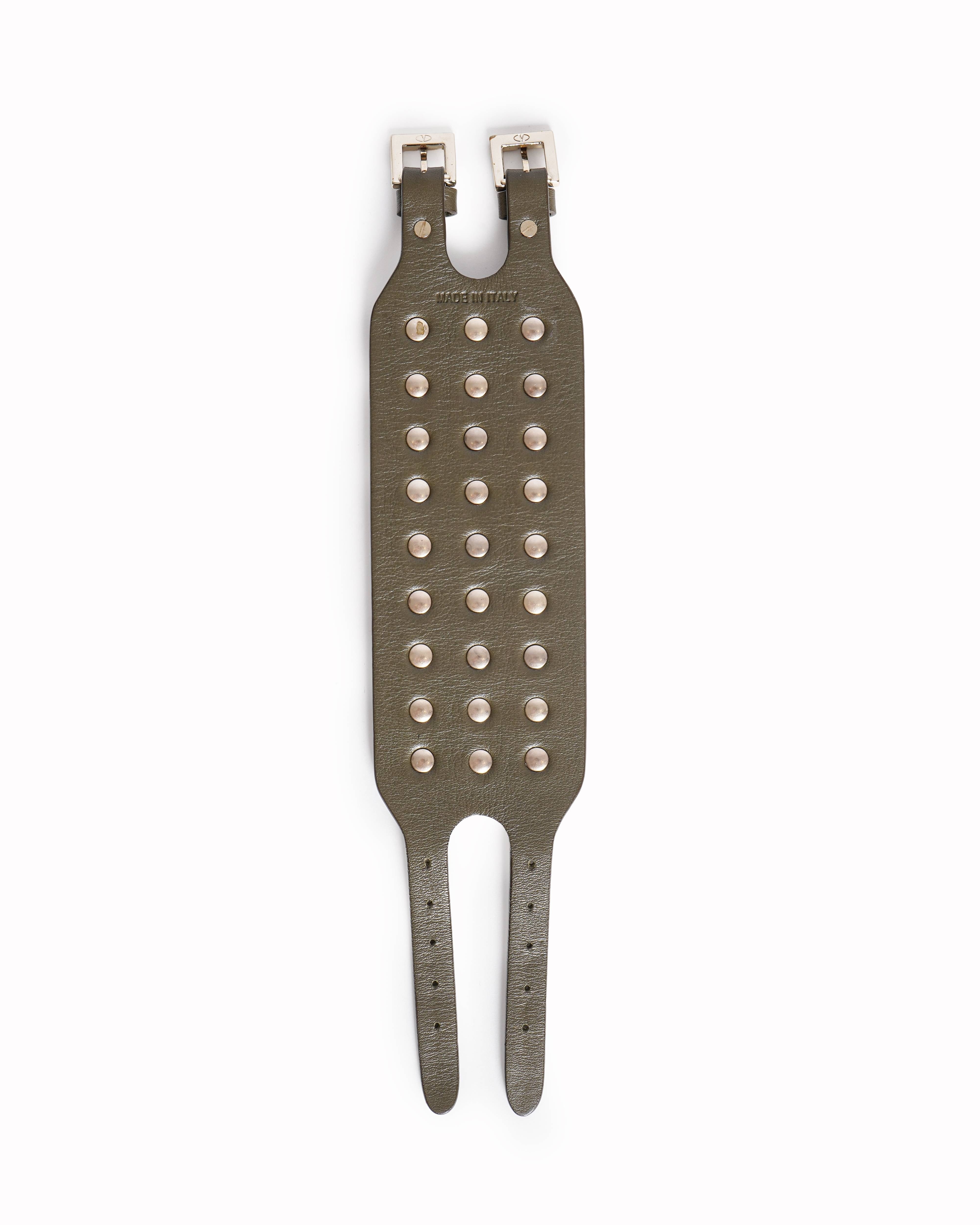 Valentino Garavani Rockstud Wide Leather Cuff Bracelet