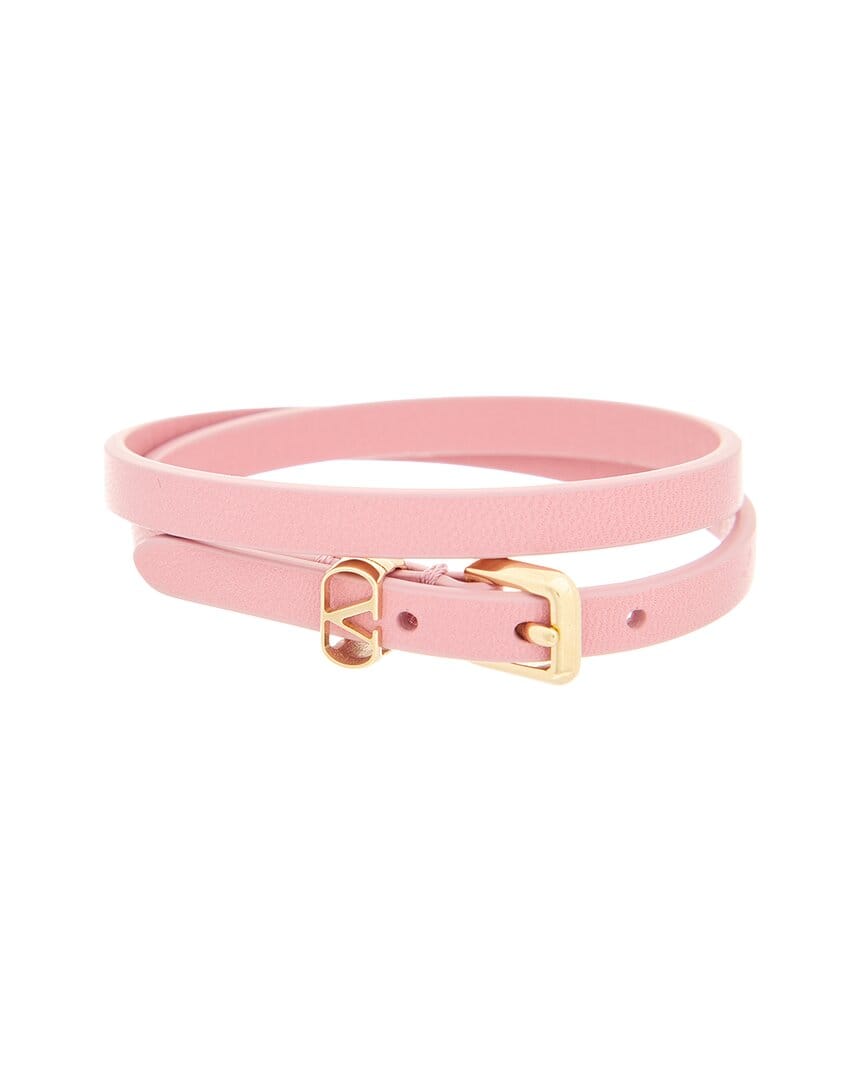 Valentino Vlogo Signature Leather Bracelet