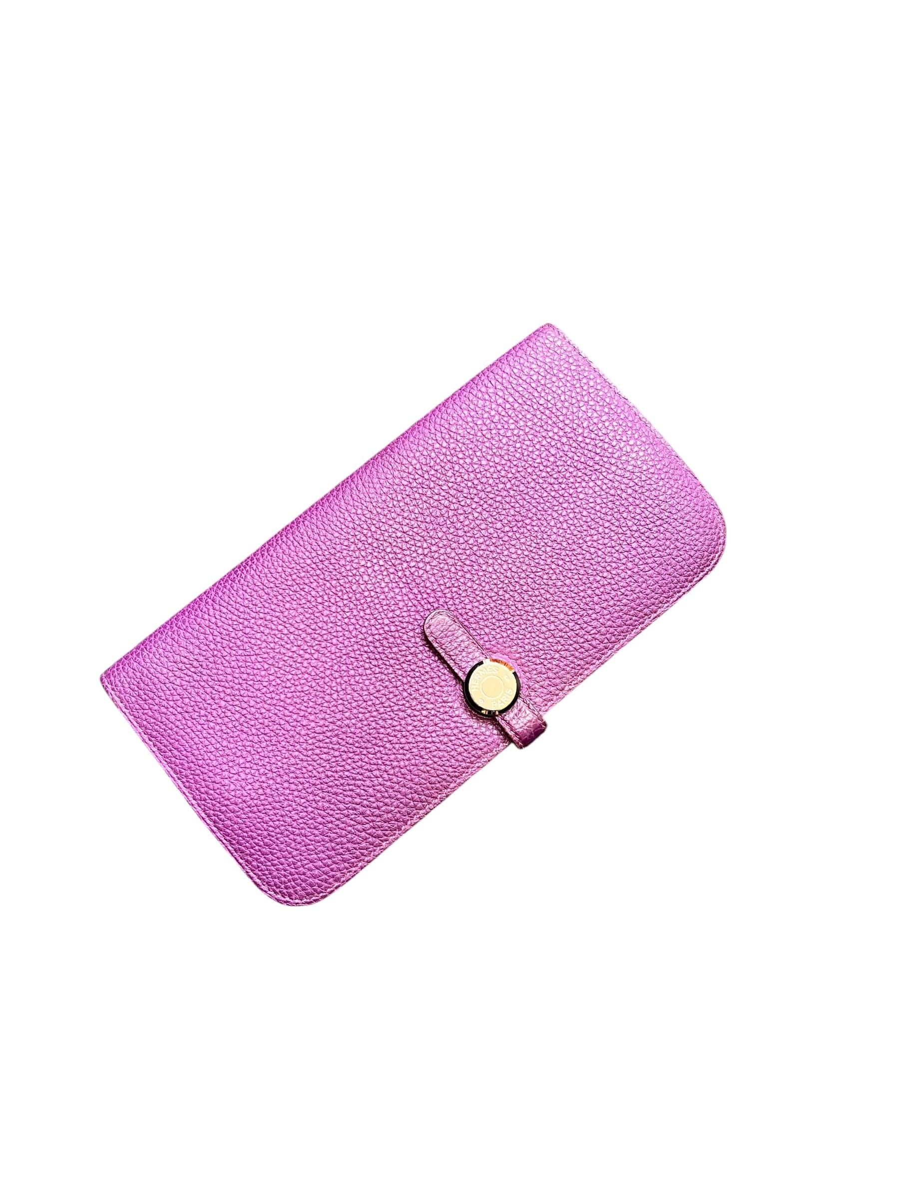 Hermes Dogon Wallet Ultraviolet Togo PHW #T SSLG1019