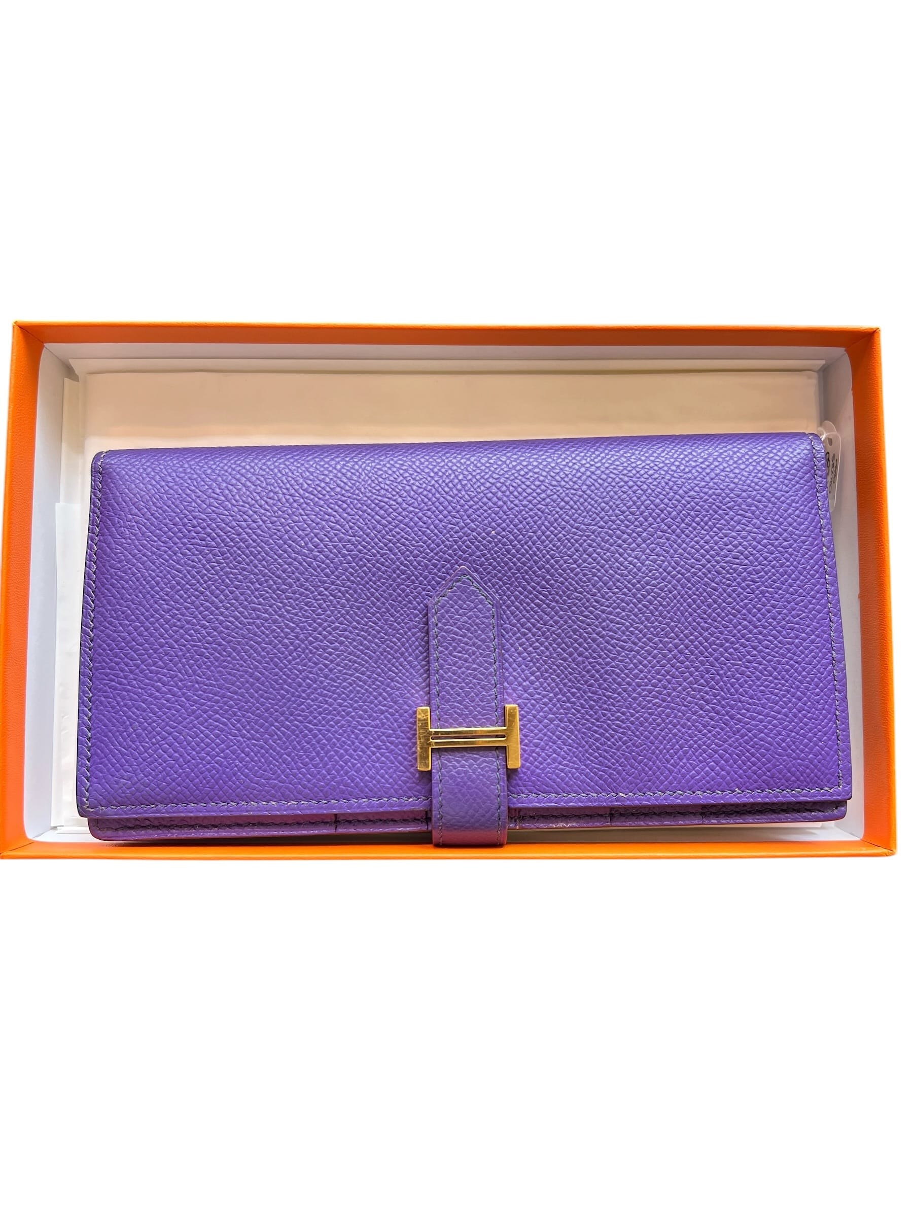Hermes Bearn Wallet Crocus Epsom GHW SSLG1016