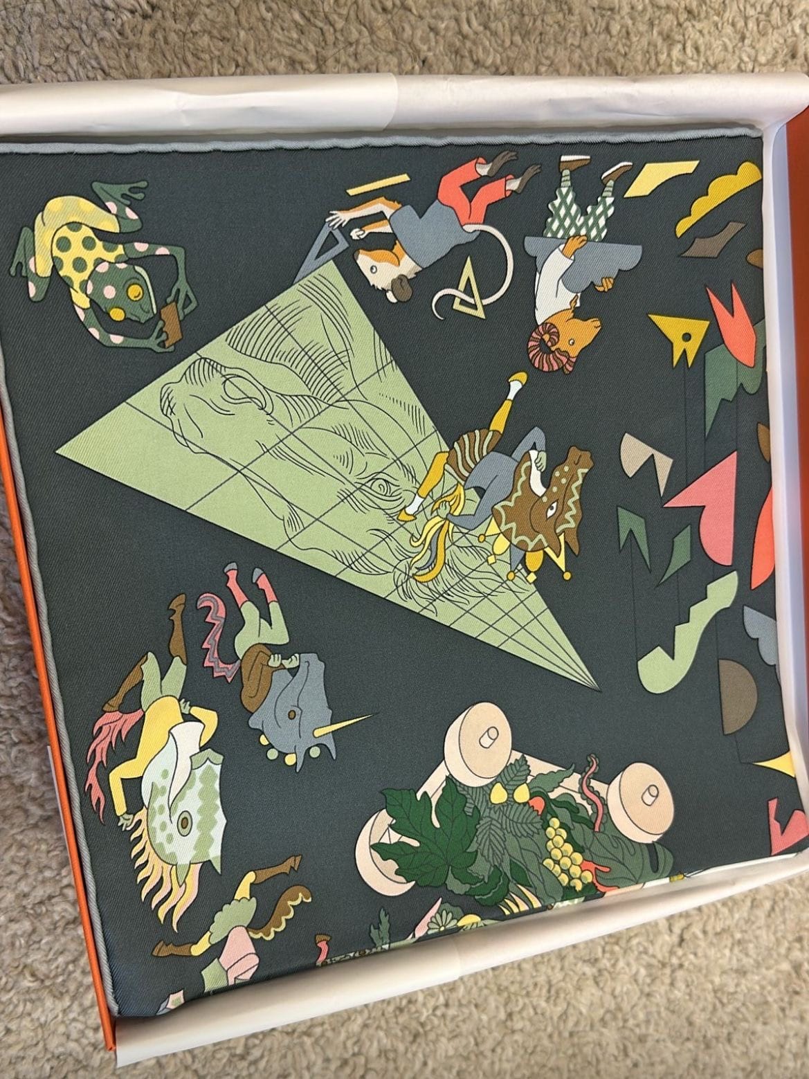 Hermes 90*90 Silk Scarf Brand New ALC4007