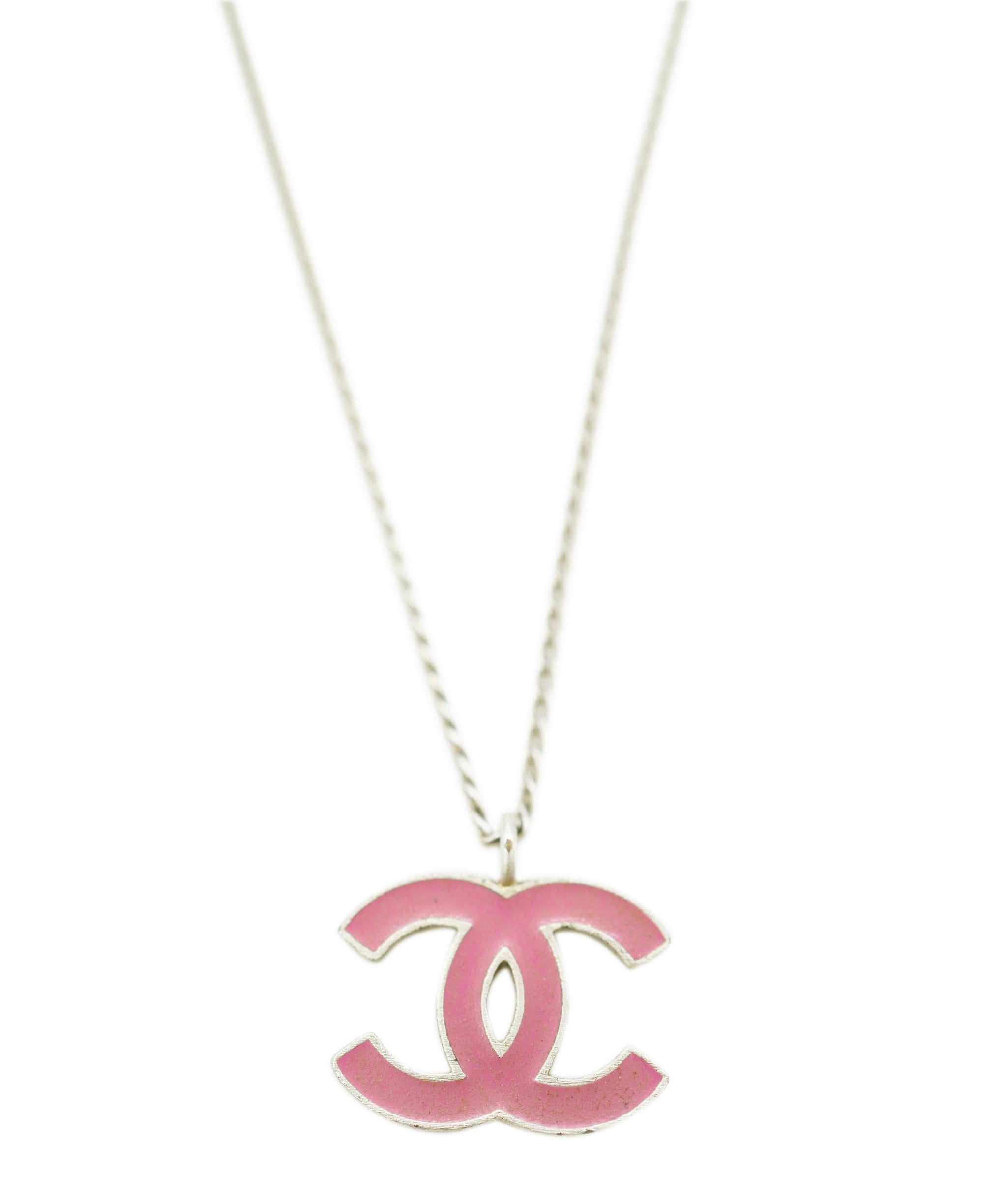 CHANEL Cocomark Necklace Pink 04P DBXS2179