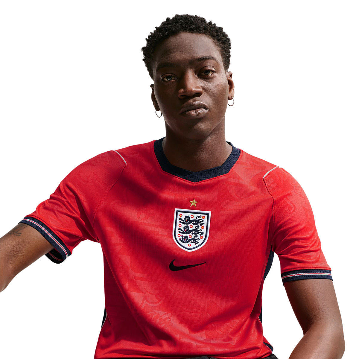 Nike England National Team 2026 Stadium Away Men's Dri - FIT Soccer Jersey SPEED RED/OBSIDIAN/WHITE/OBSIDIAN