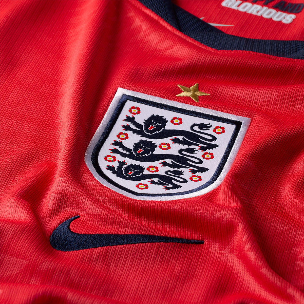 Nike England National Team 2026 Stadium Away Men's Dri - FIT Soccer Jersey SPEED RED/OBSIDIAN/WHITE/OBSIDIAN