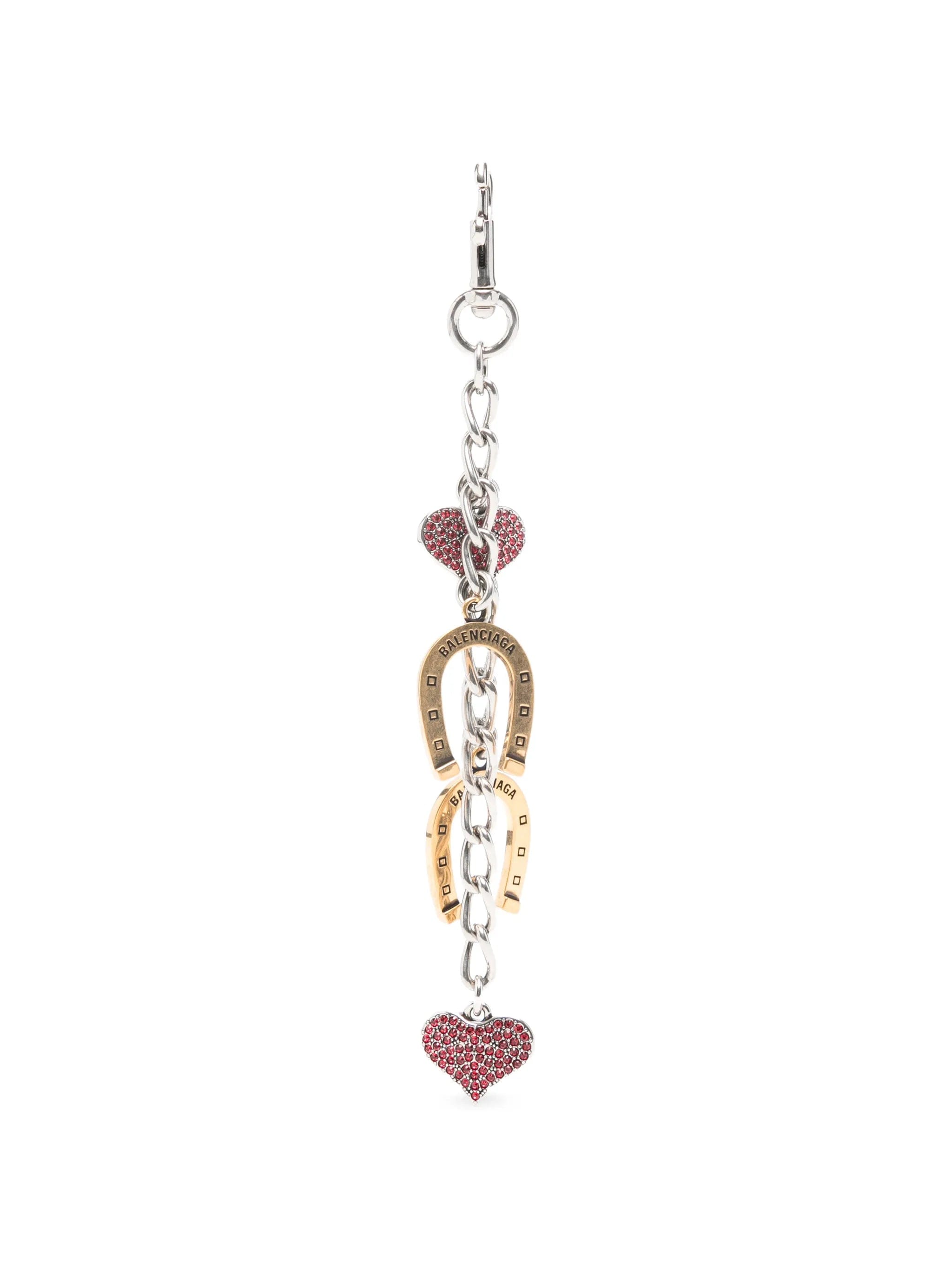 Balenciaga horseshoe heart keyring