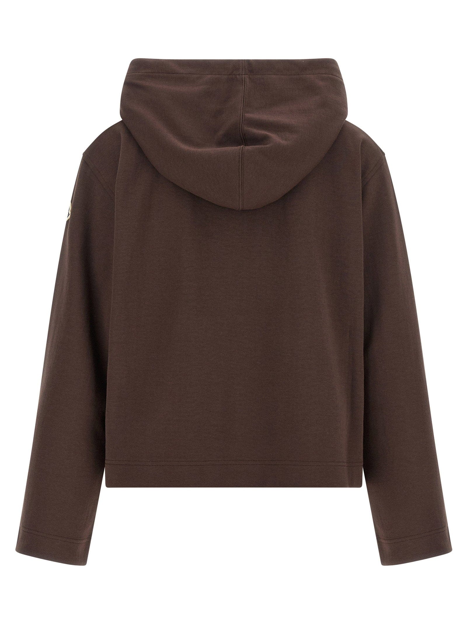 Moncler Cotton - Blend Double - Knit Hoodie — Brown