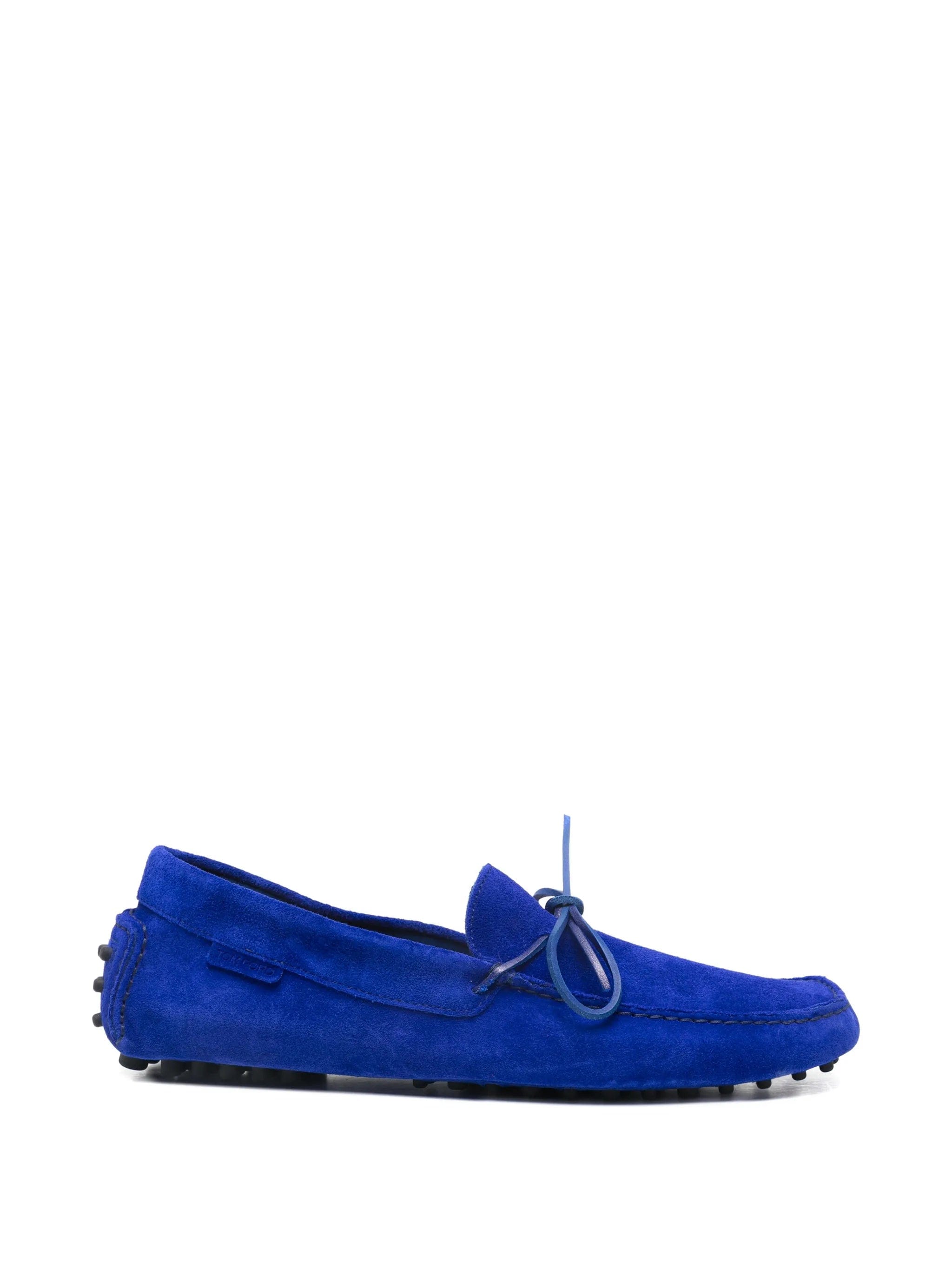 TOM FORD tie suede loafers