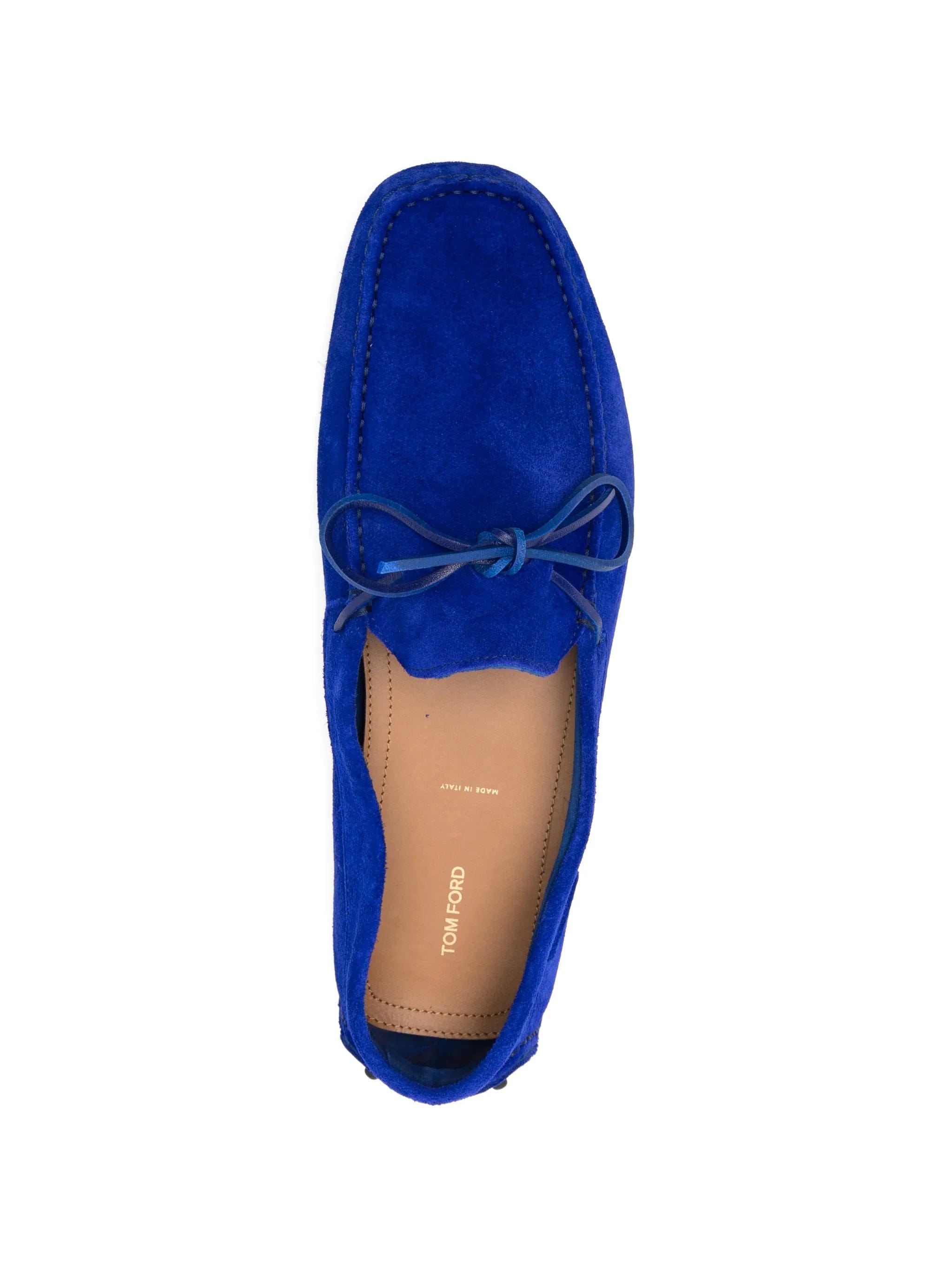 TOM FORD tie suede loafers