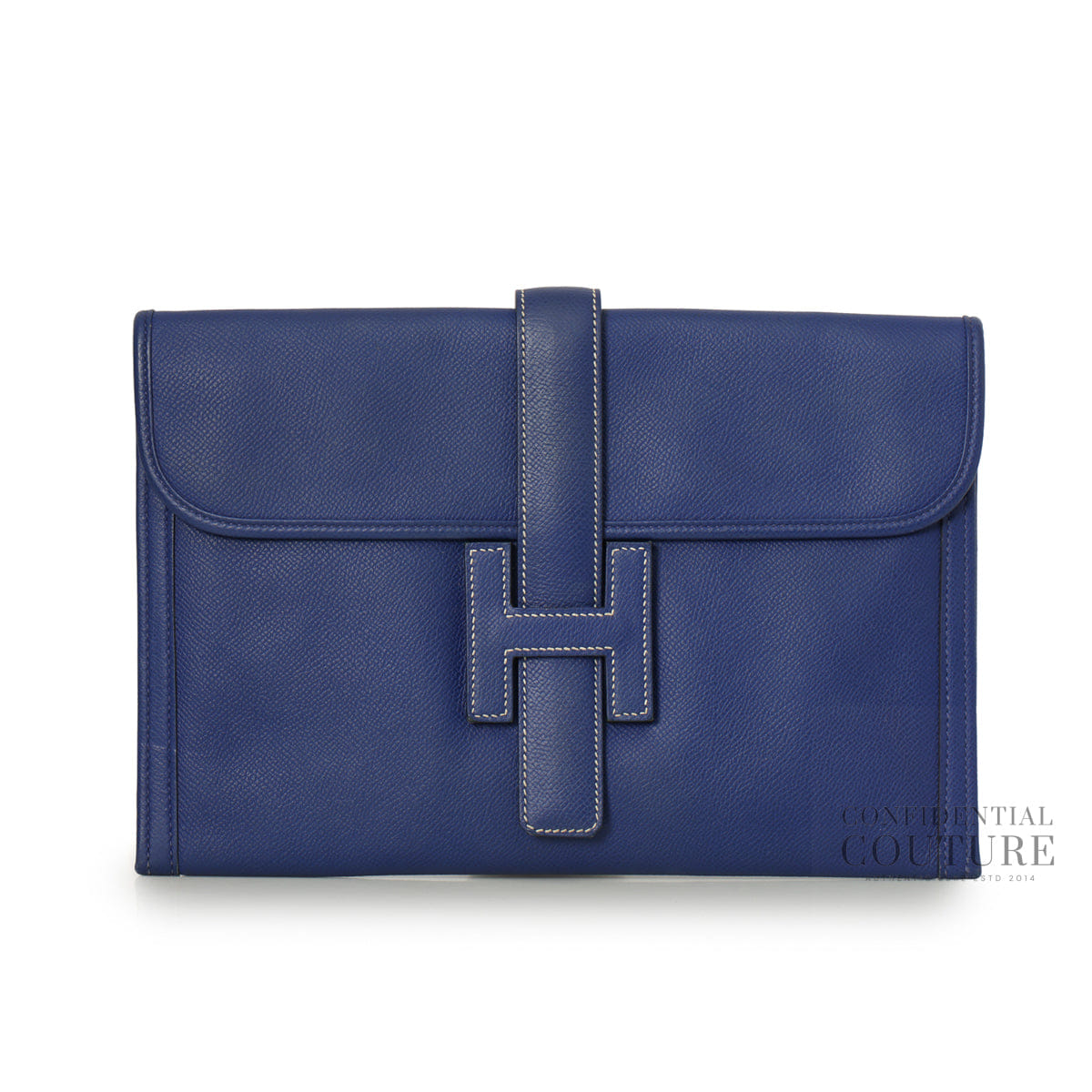 Hermes Jige 29 Pochette Bleu Electrique Epsom PM | 2017
