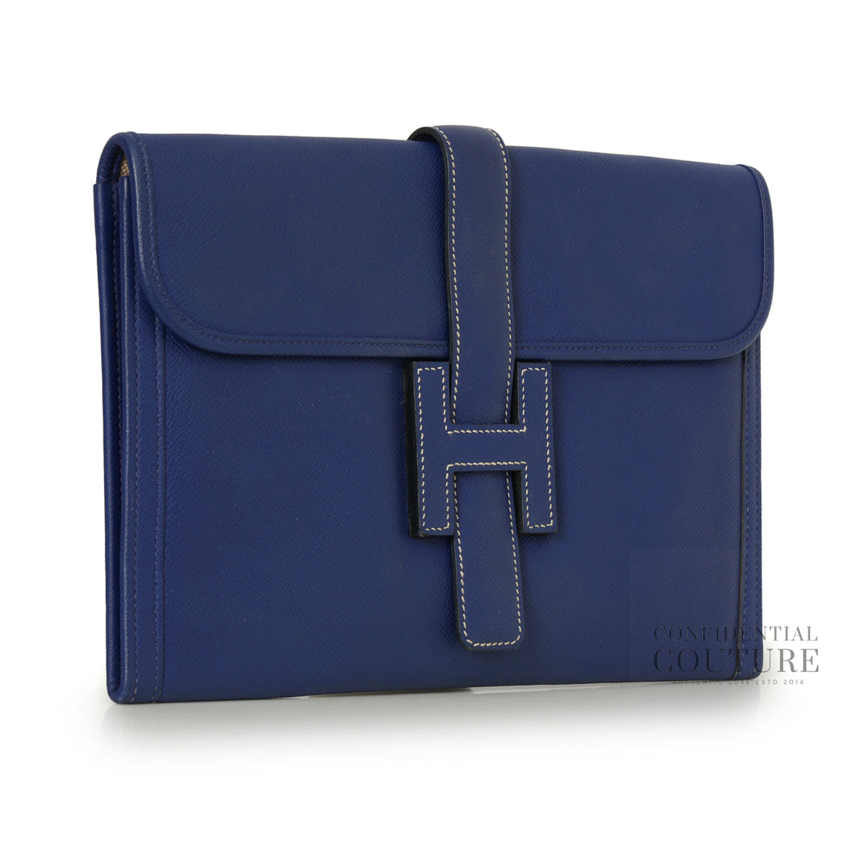 Hermes Jige 29 Pochette Bleu Electrique Epsom PM | 2017
