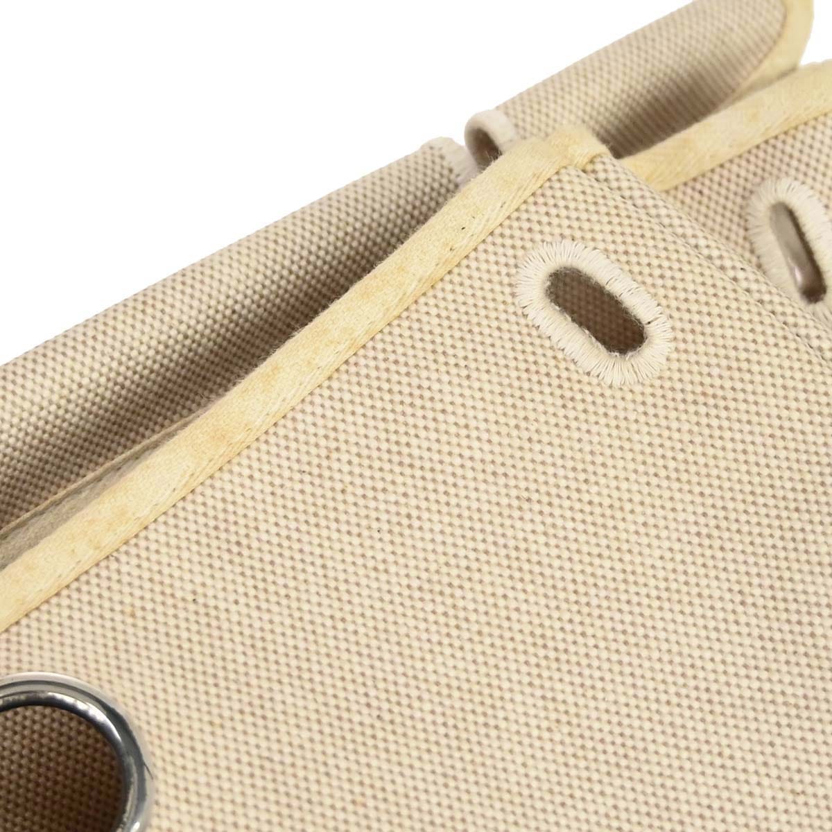 Hermes Natural Toile H Herbag a Dos 2 in 1 Backpack