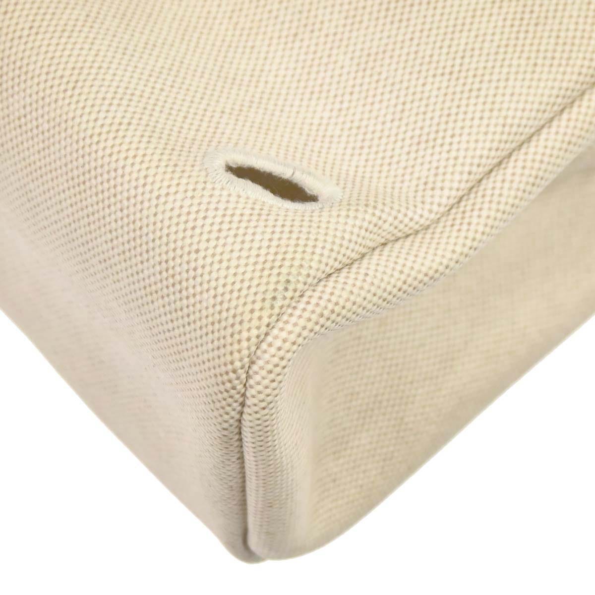 Hermes Natural Toile H Herbag a Dos 2 in 1 Backpack