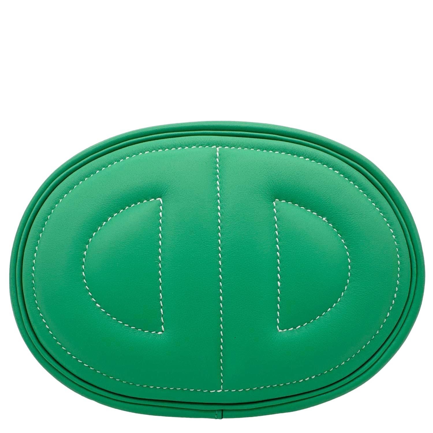 HERMES In The Loop Swift Leather Belt Bag Green