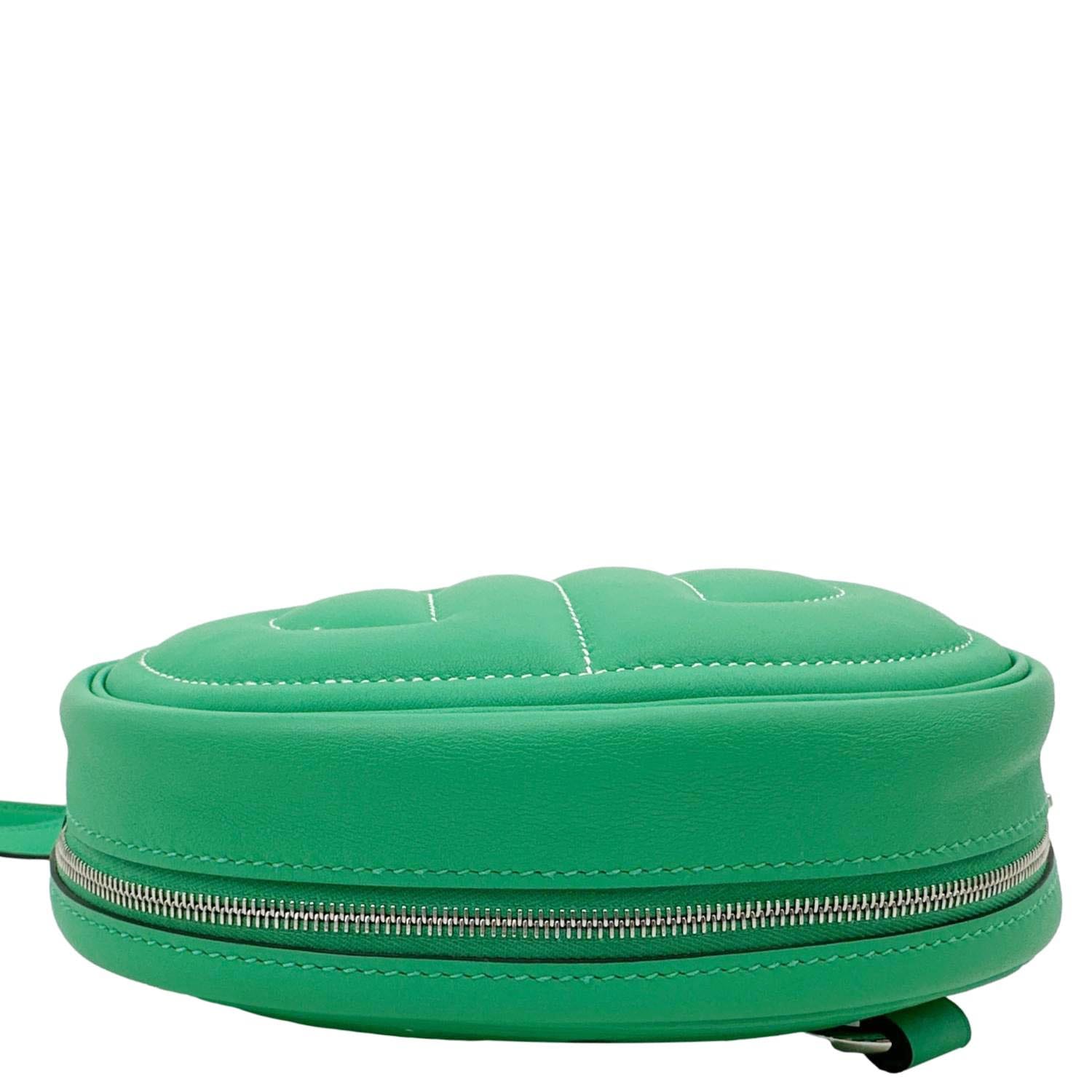 HERMES In The Loop Swift Leather Belt Bag Green