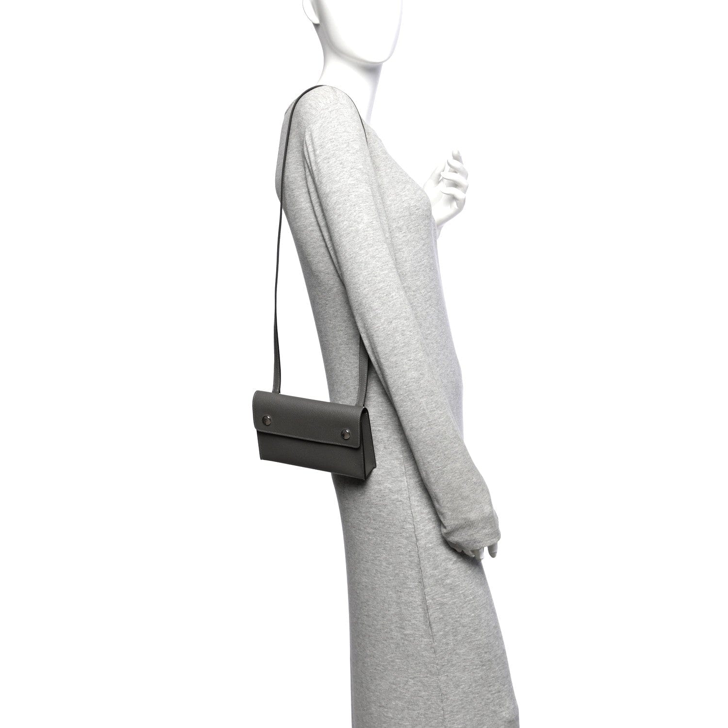 Hermes Epsom Hermesnap Wallet Gris Meyer