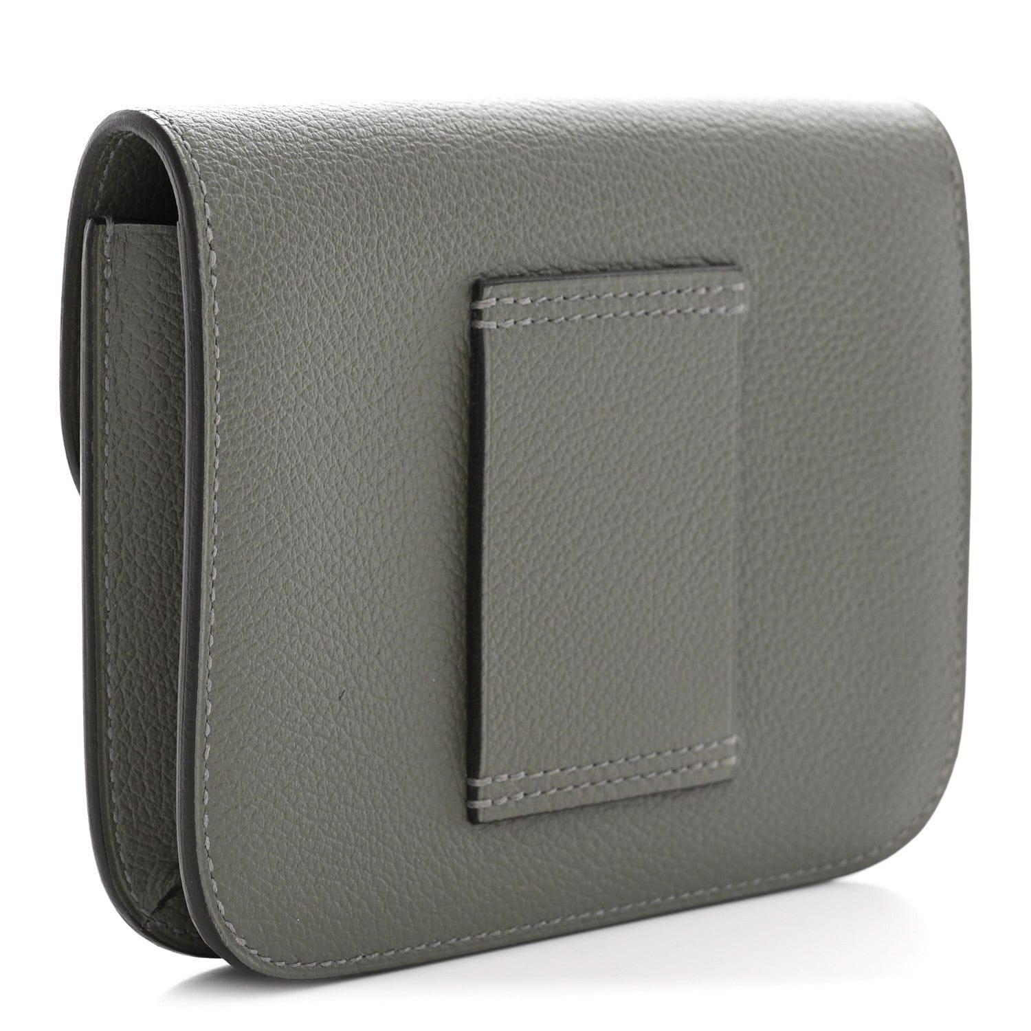 Hermes Evercolor Constance Slim Wallet Gris Meyer