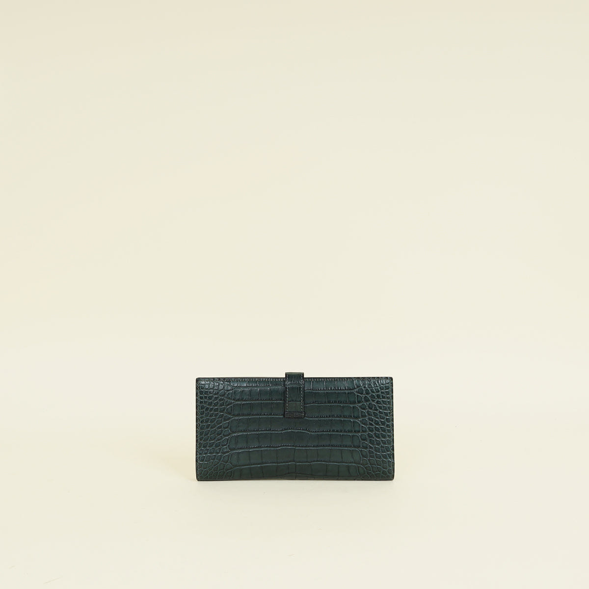 Hermes Vert Titien Bearn Matte Alligator Wallet
