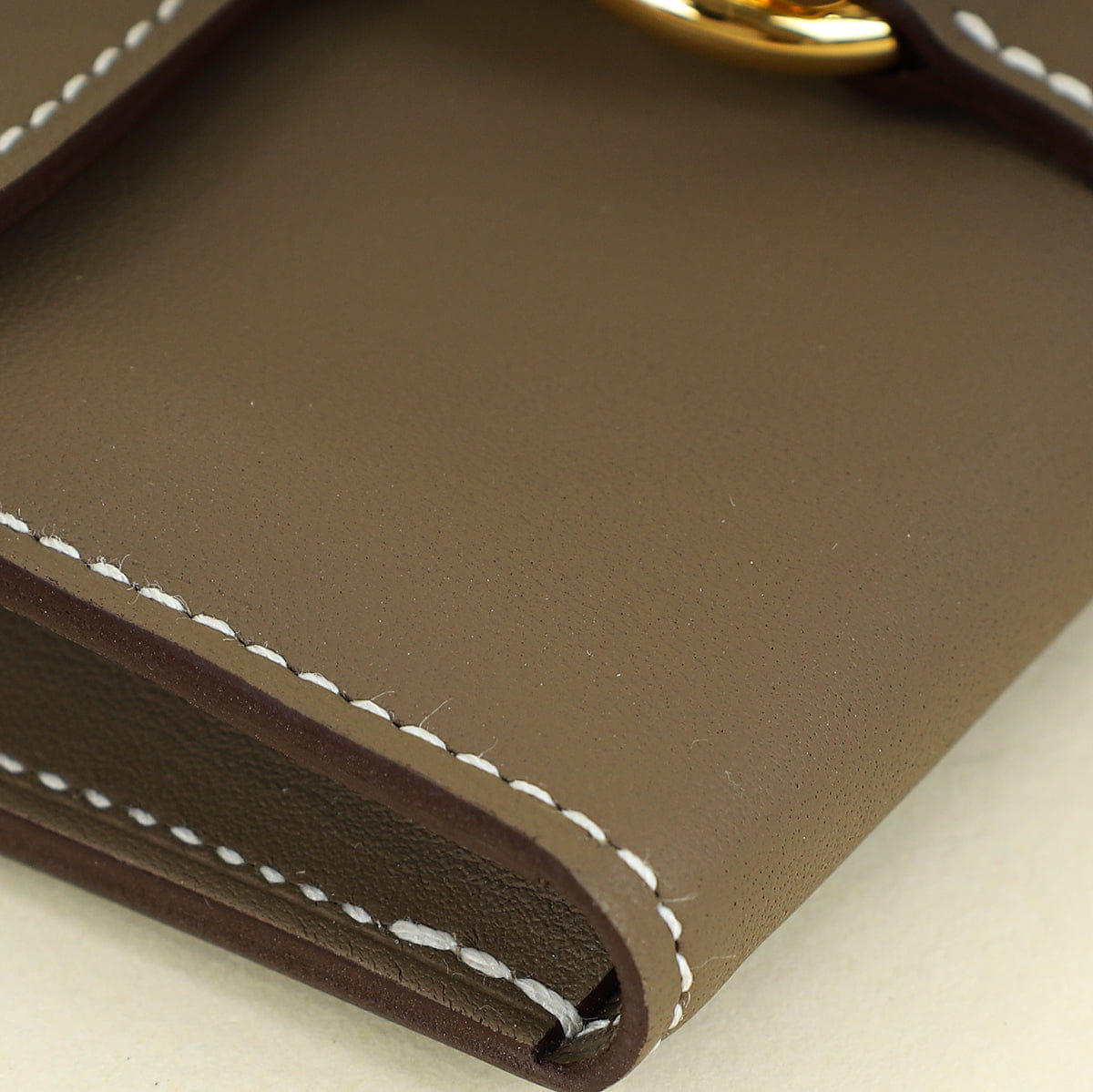 Hermes Etoupe Glenan Compact Wallet