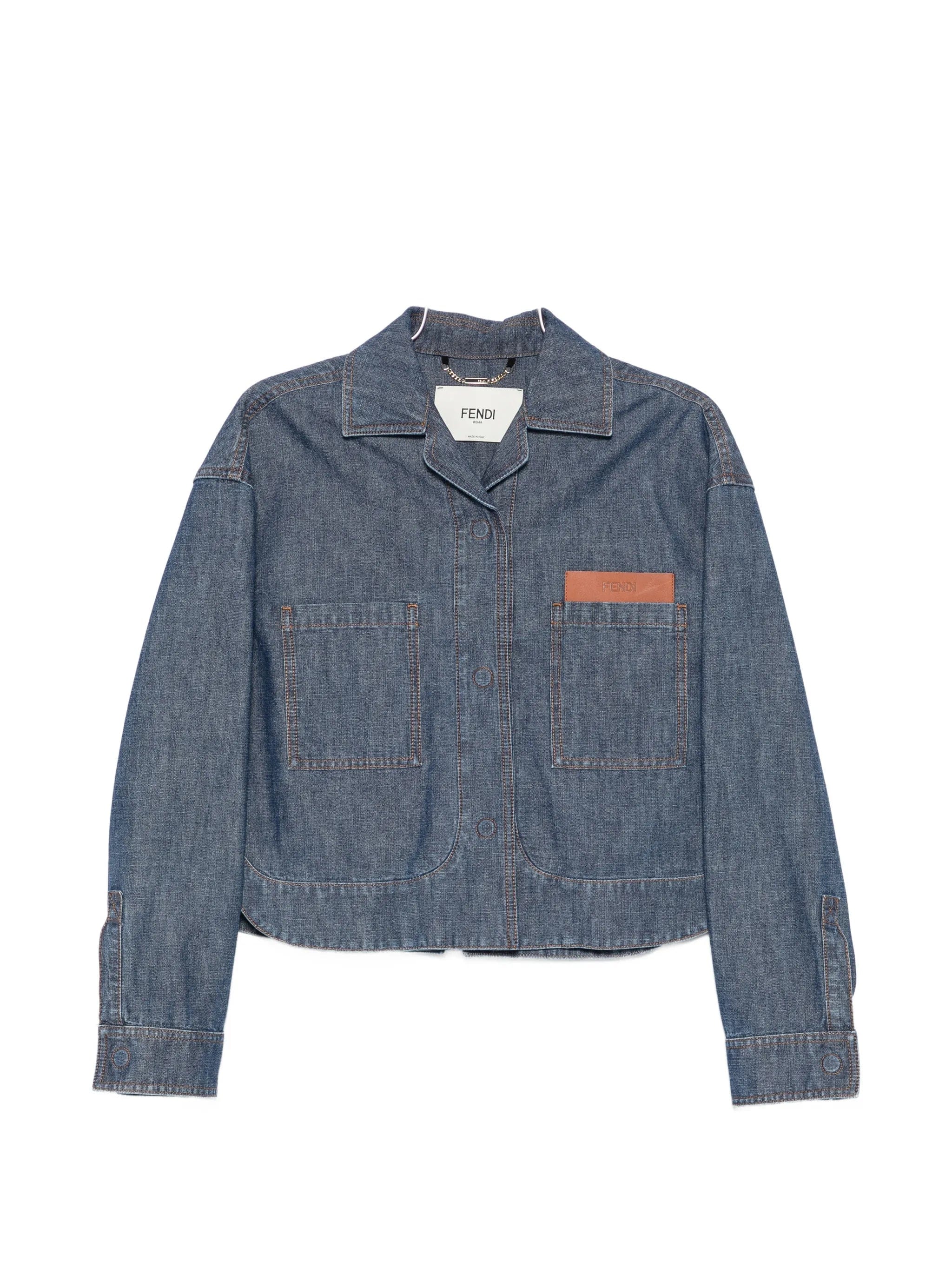 Fendi logo - patch patch - pocket jacket